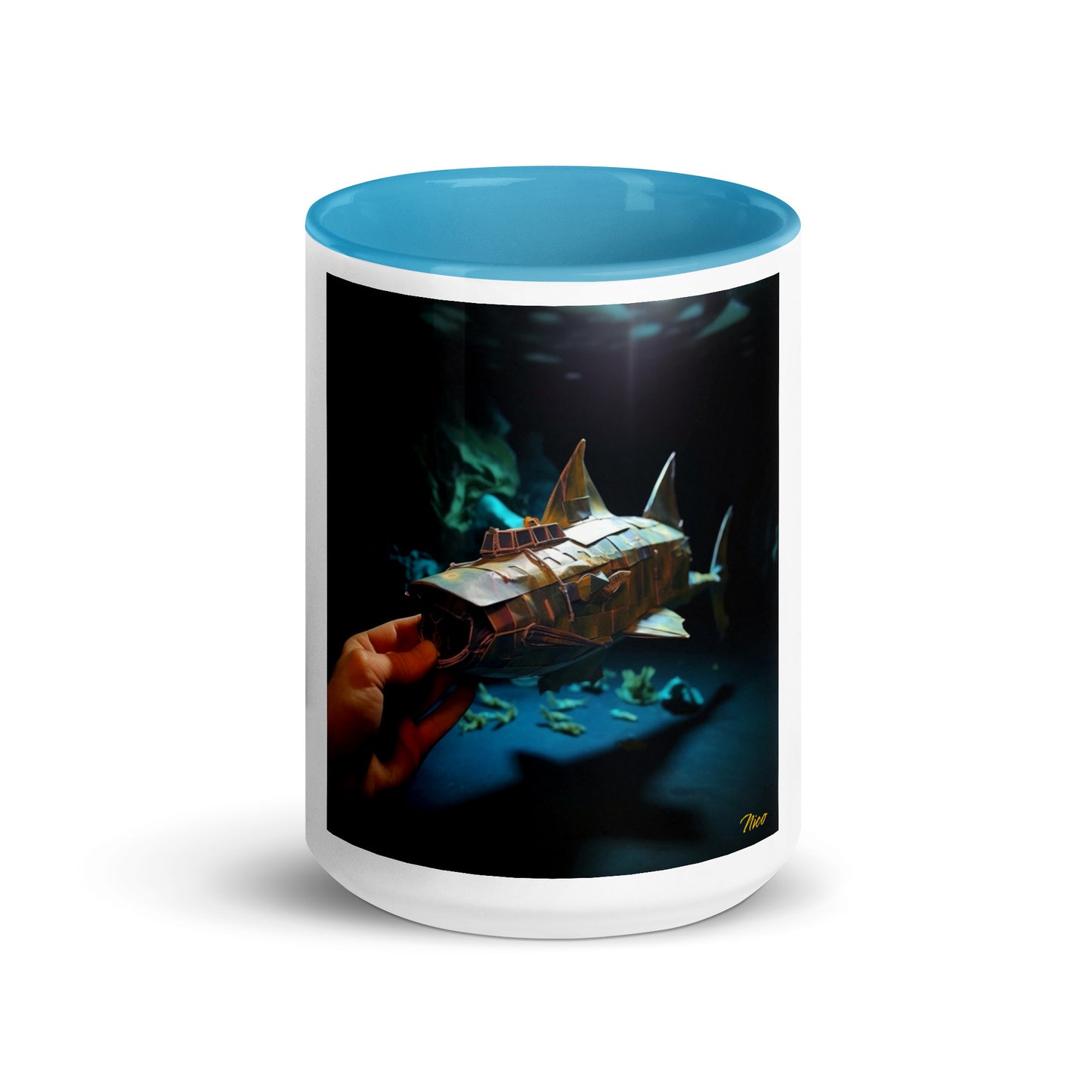 20,000 Leagues Under The Sea Series Print #4 - Mug with Color Inside