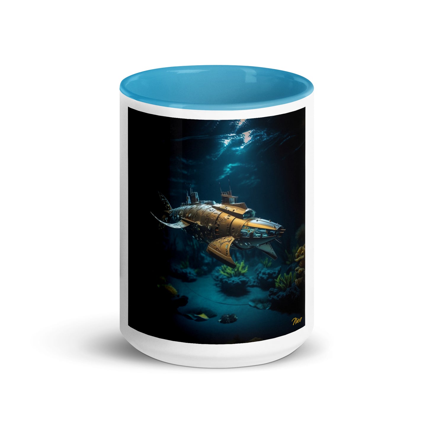 20,000 Leagues Under The Sea Series Print #5 - Mug with Color Inside