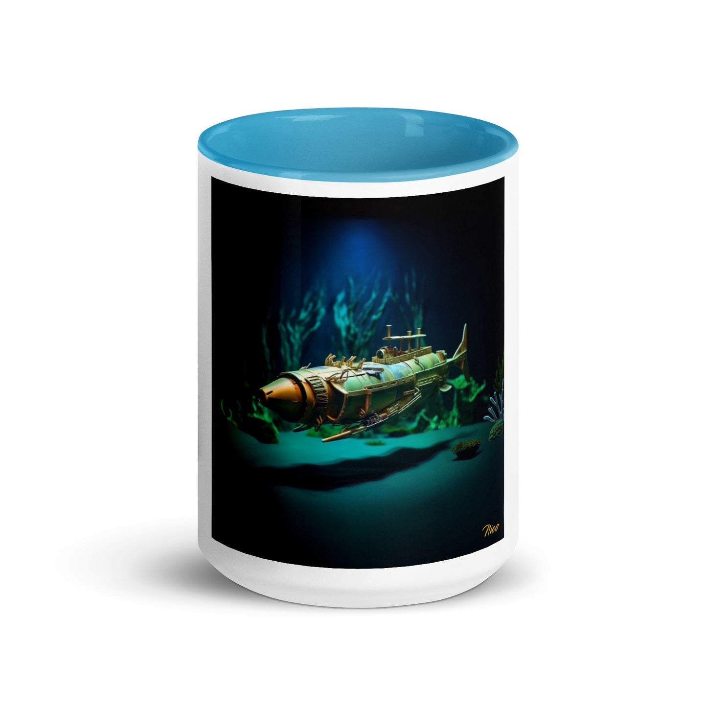 20,000 Leagues Under The Sea Series Print #6 - Mug with Color Inside