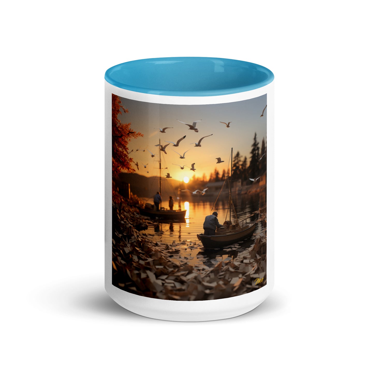 On The Docks By The Bay Series Print #4 - Mug with Color Inside