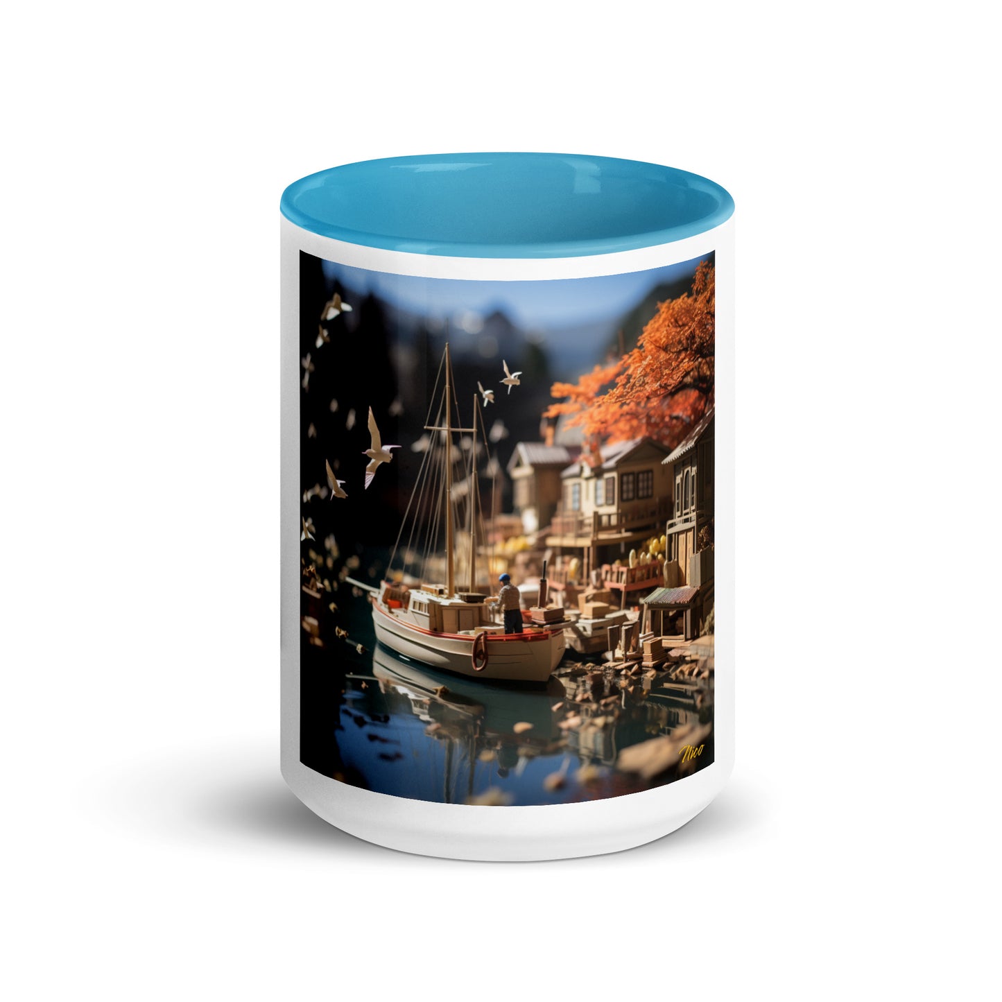 On The Docks By The Bay Series Print #1 - Mug with Color Inside