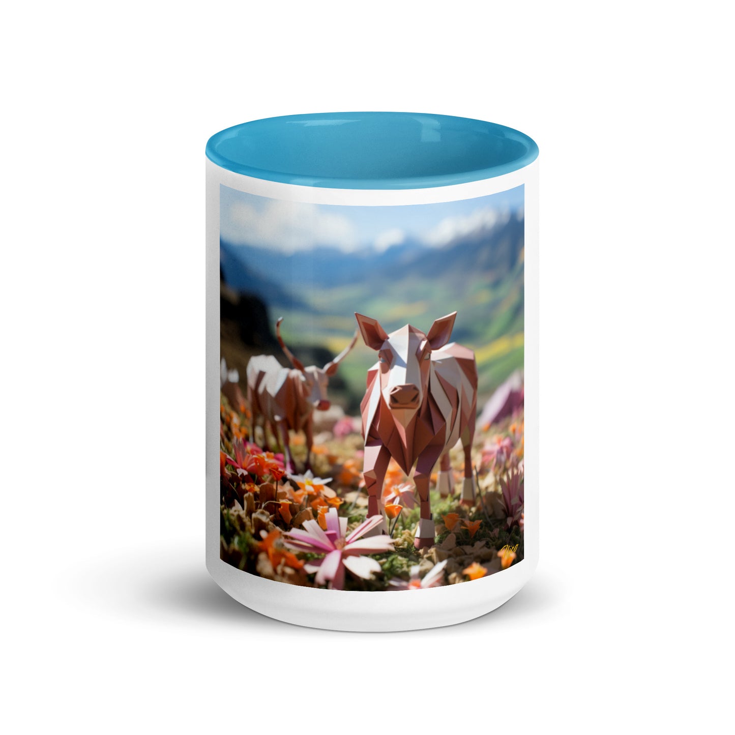 Meadow By The Farm Series Print #1 - Mug with Color Inside