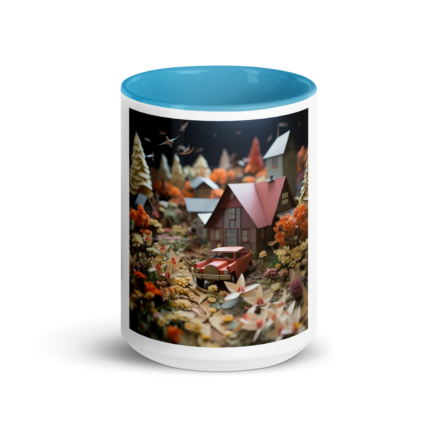 Meadow By The Farm Series Print #2 - Mug with Color Inside