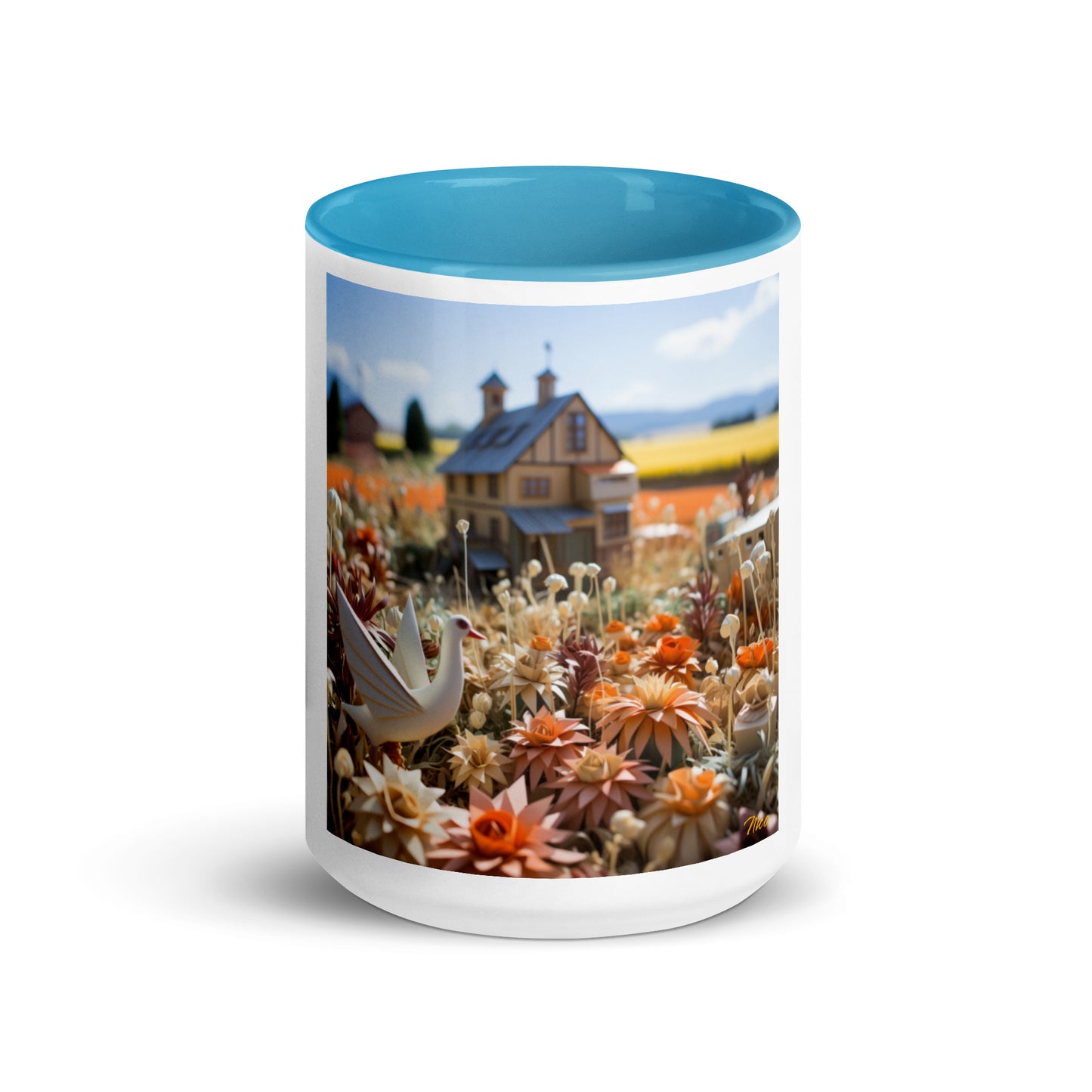 Meadow By The Farm Series Print #9 - Mug with Color Inside