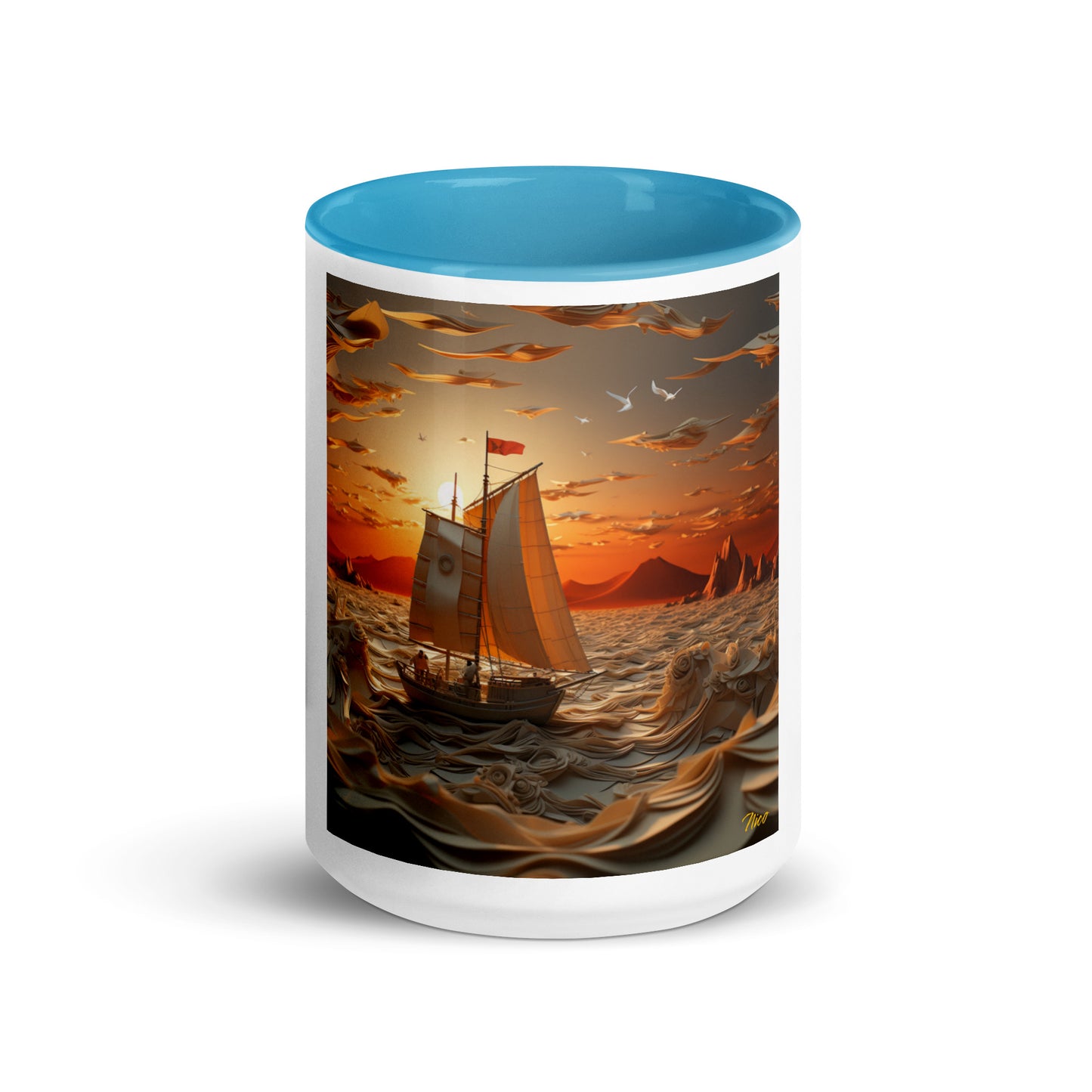 Into The Sunset Series Print #7 - Mug with Color Inside