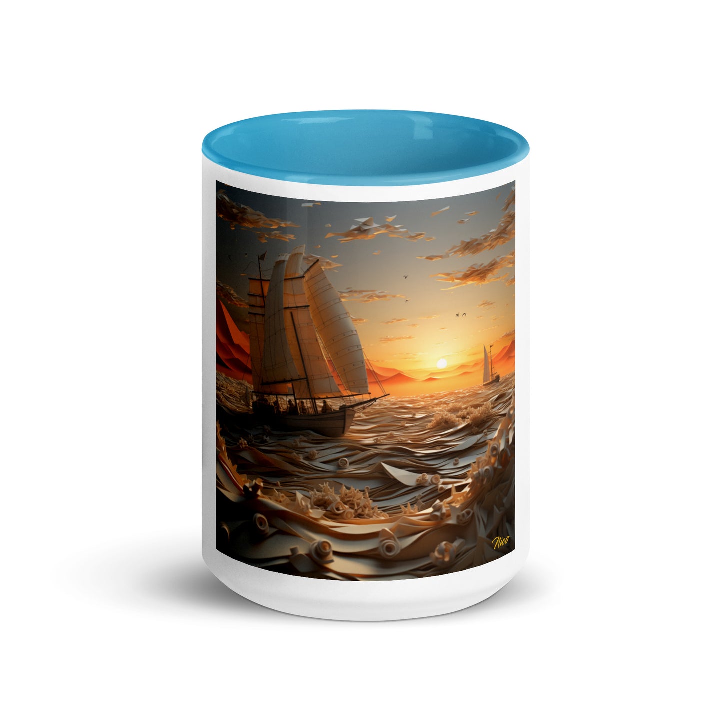 Into The Sunset Series Print #5 - Mug with Color Inside