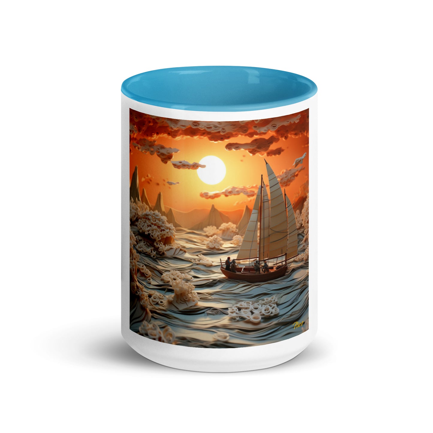 Into The Sunset Series Print #8 - Mug with Color Inside