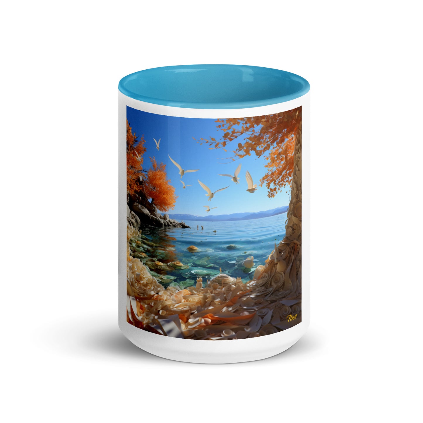 Atop The Mountain Lakeshore Series Print #9 - Mug with Color Inside