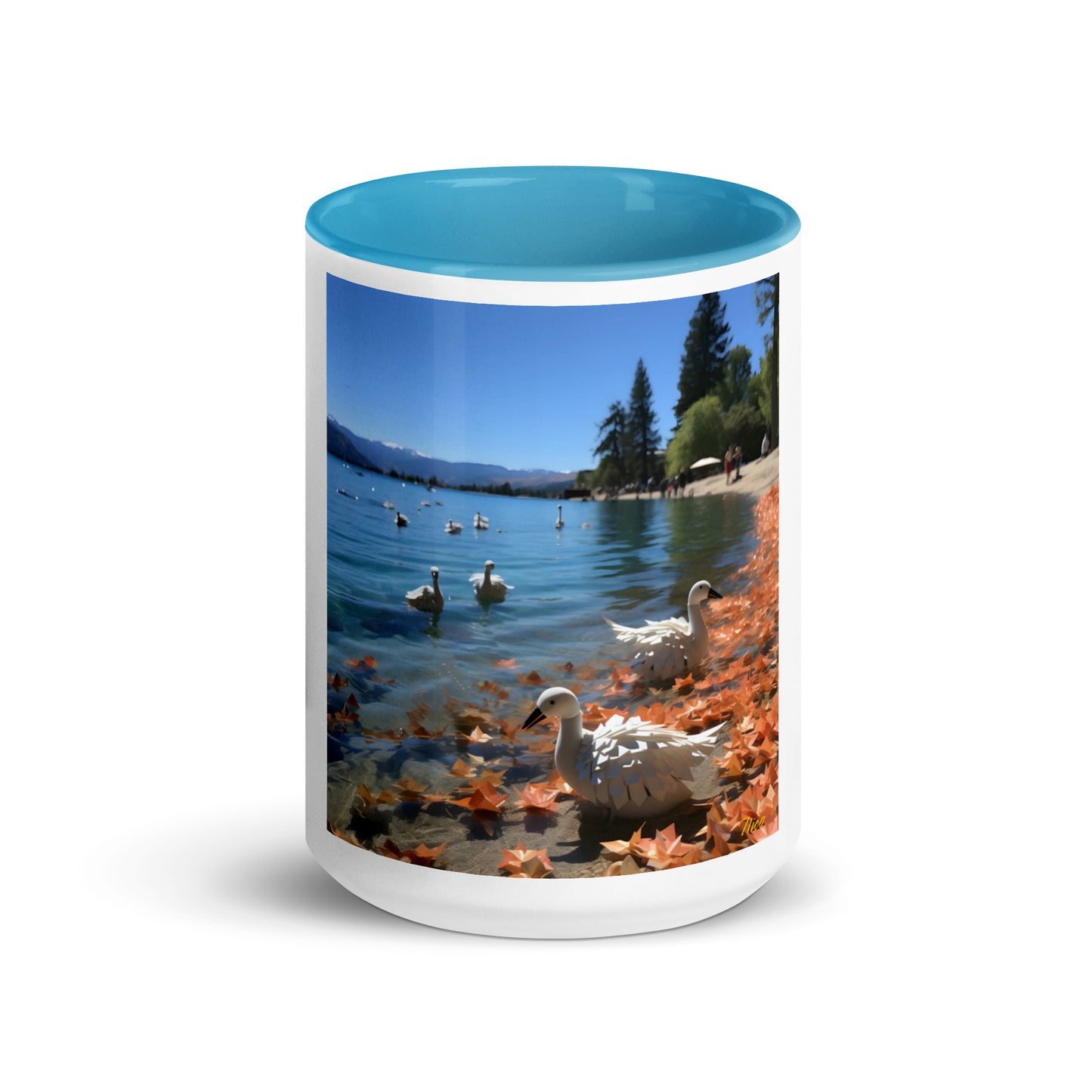 Atop The Mountain Lakeshore Series Print #2 - Mug with Color Inside