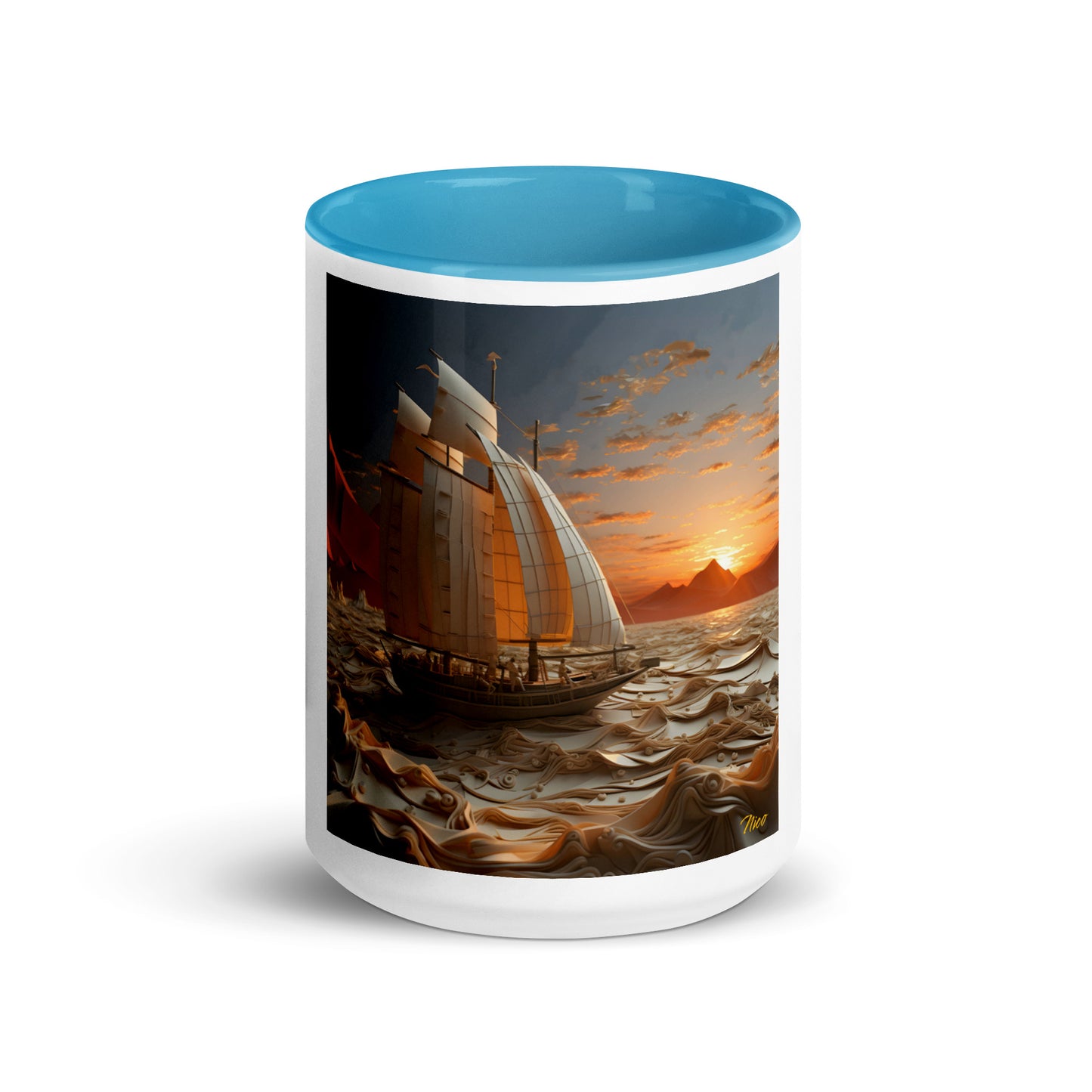 Into The Sunset Series Print #1 - Mug with Color Inside