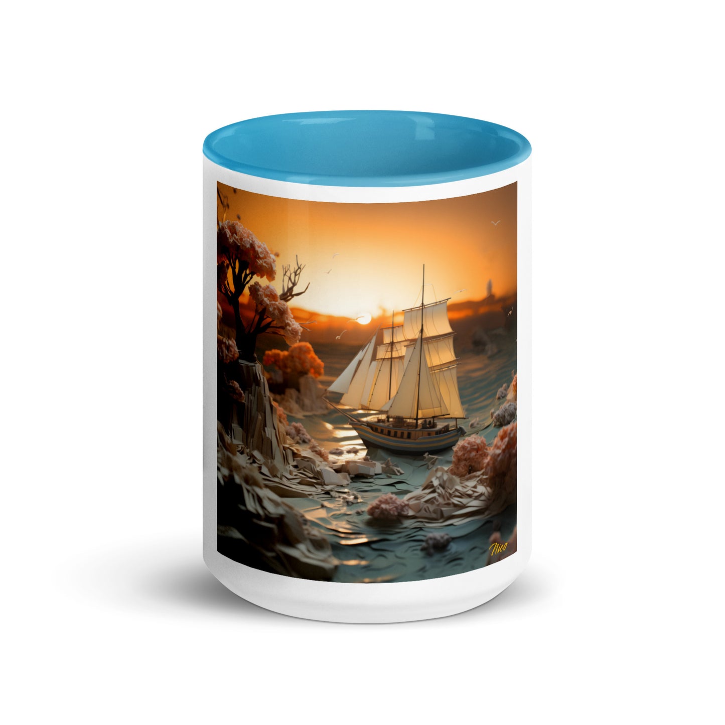 Into The Sunset Series Print #3 - Mug with Color Inside