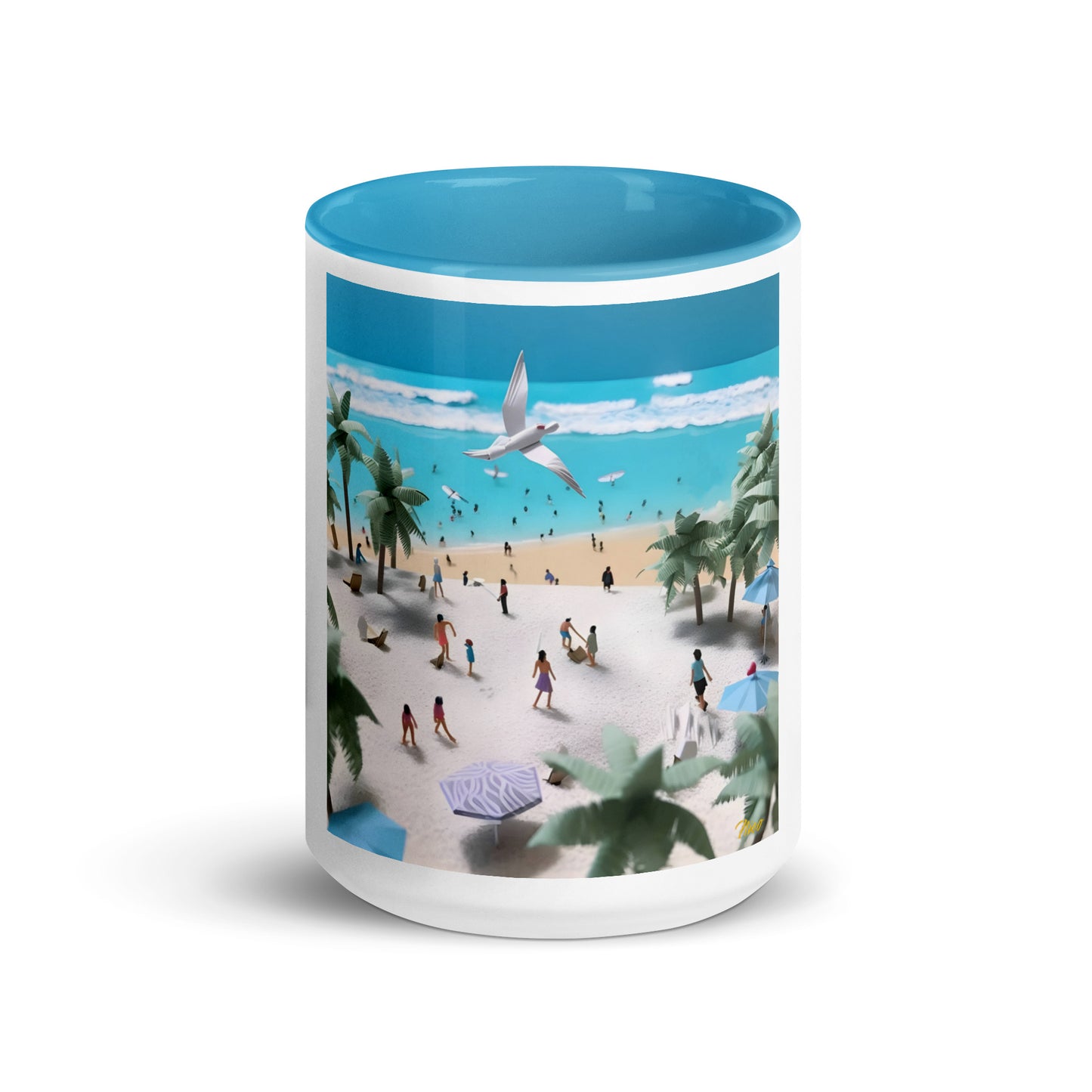 By The Seaside Series Print #5 - Mug with Color Inside