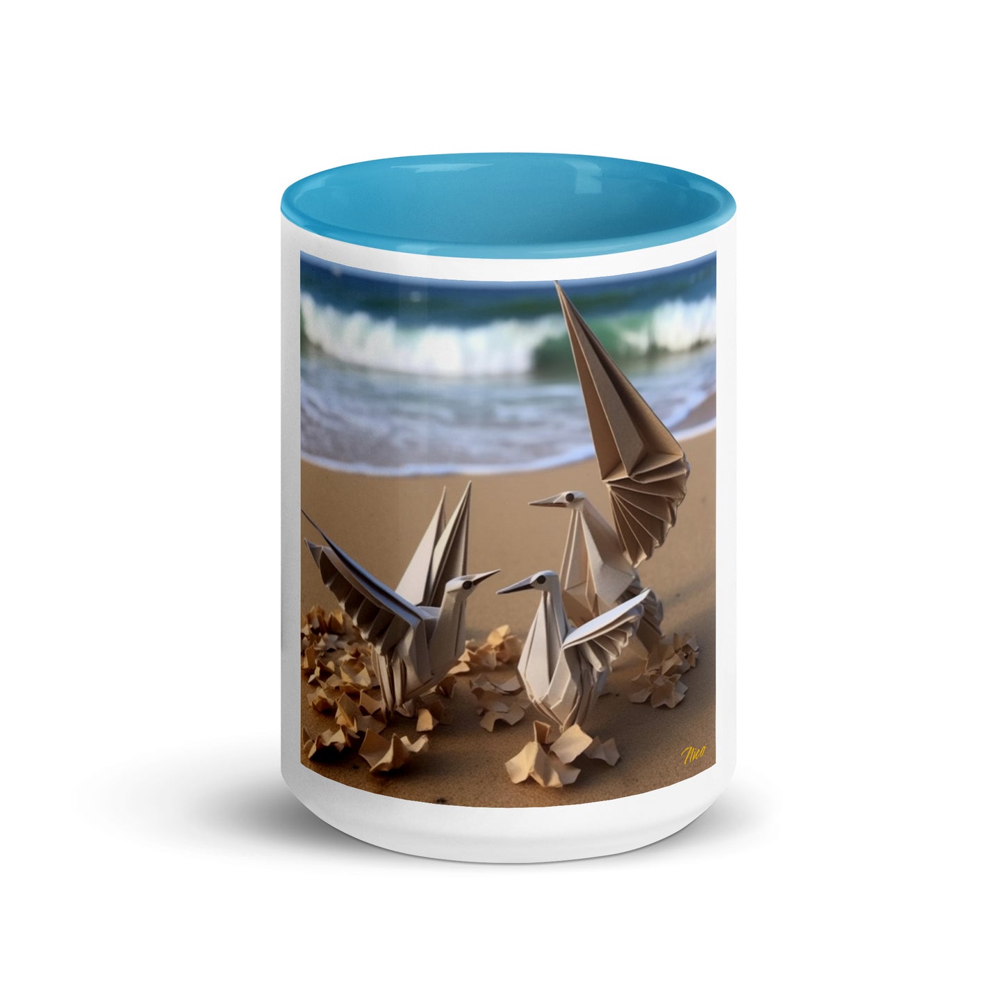 By The Seaside Series Print #1 - Mug with Color Inside