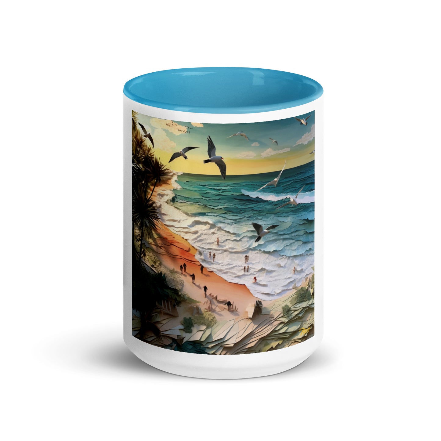 By The Seaside Series Print #6 - Mug with Color Inside