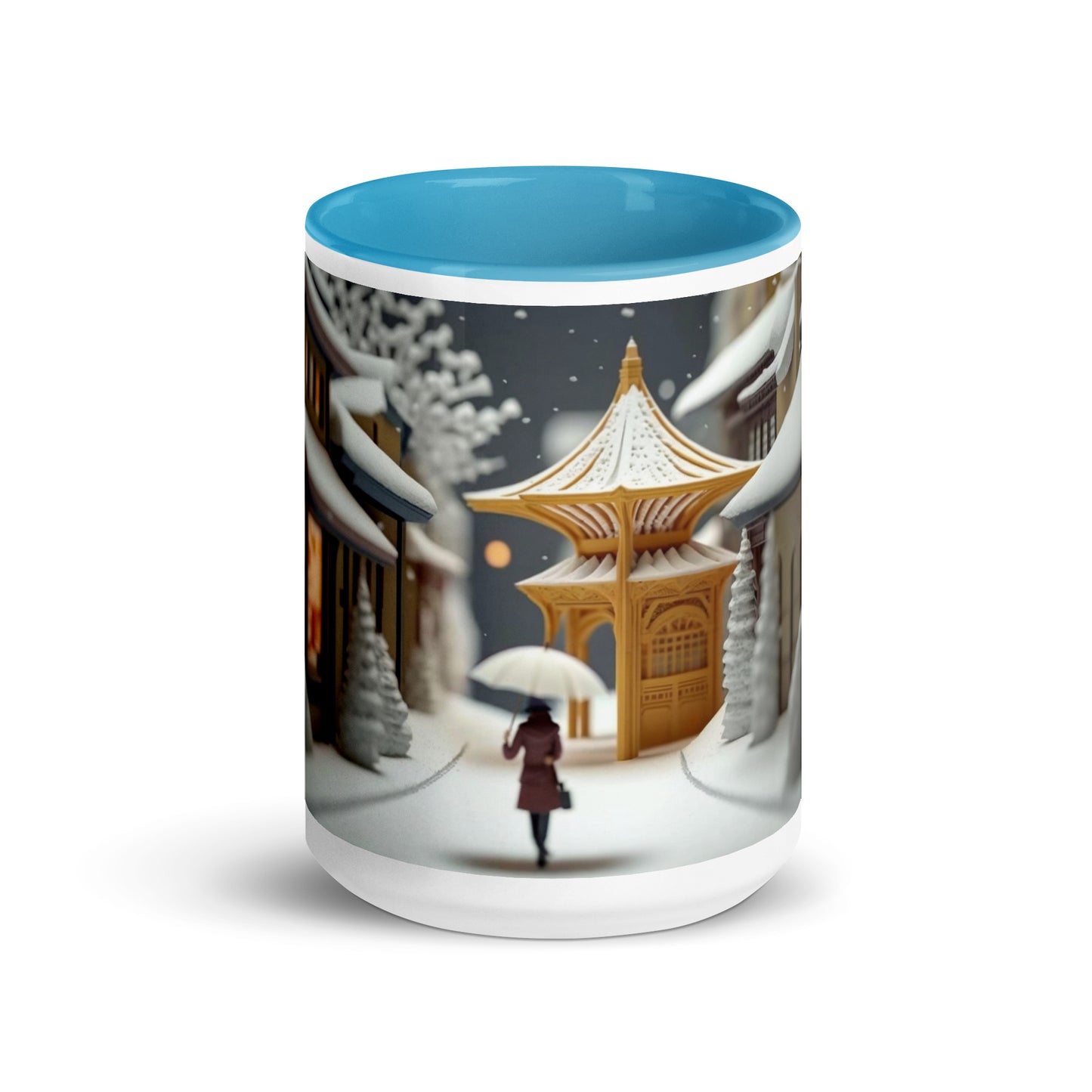 Asian Snow Series Print #5 - Mug with Color Inside