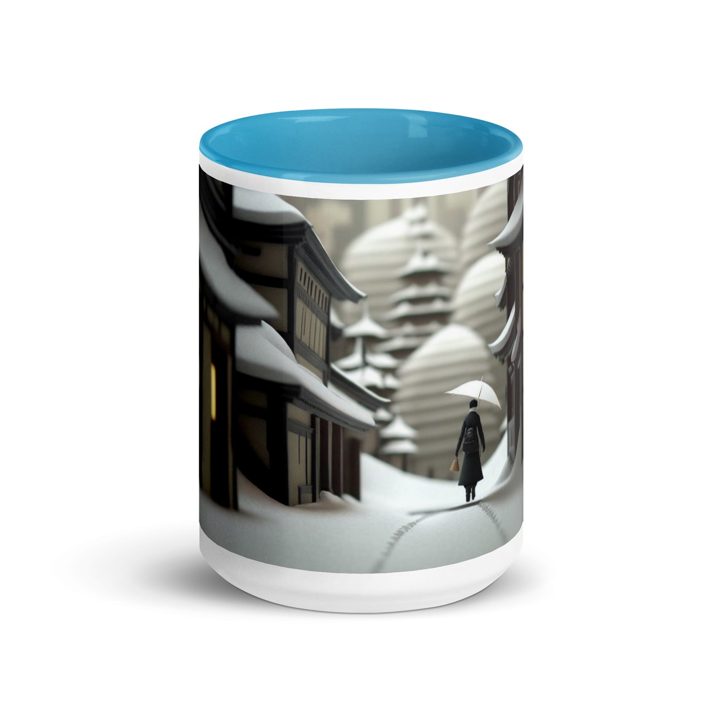 Asian Snow Series Print #4 - Mug with Color Inside