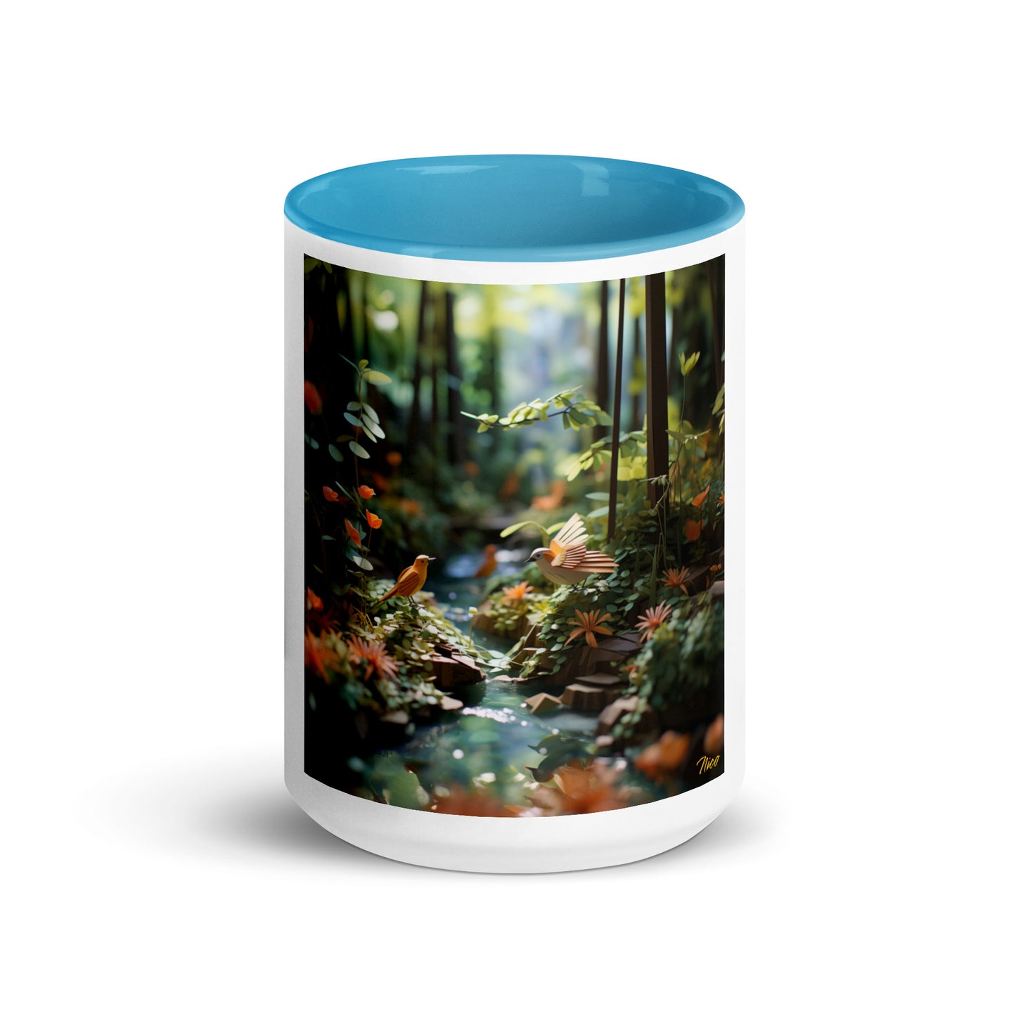 Relaxing By The Brook Series Print #6 - Mug with Color Inside