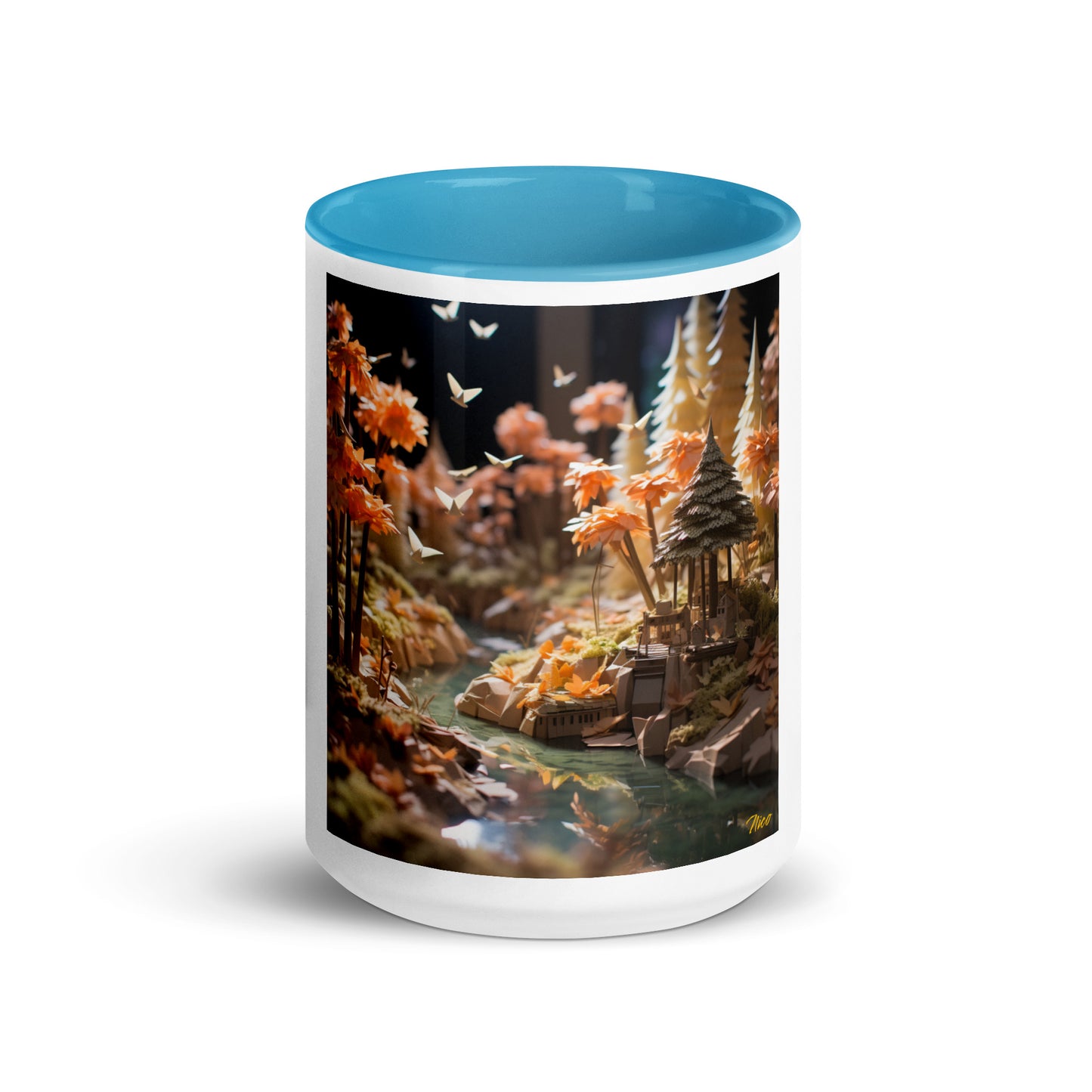 Relaxing By The Brook Series Print #3 - Mug with Color Inside