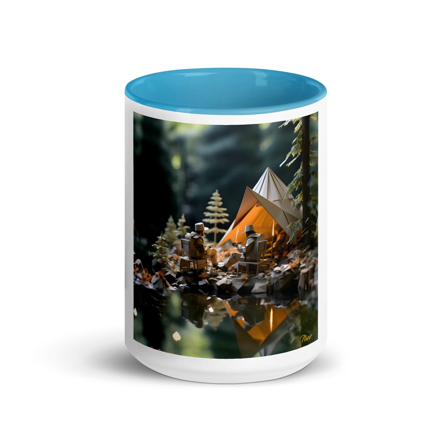 Relaxing By The Brook Series Print #10 - Mug with Color Inside