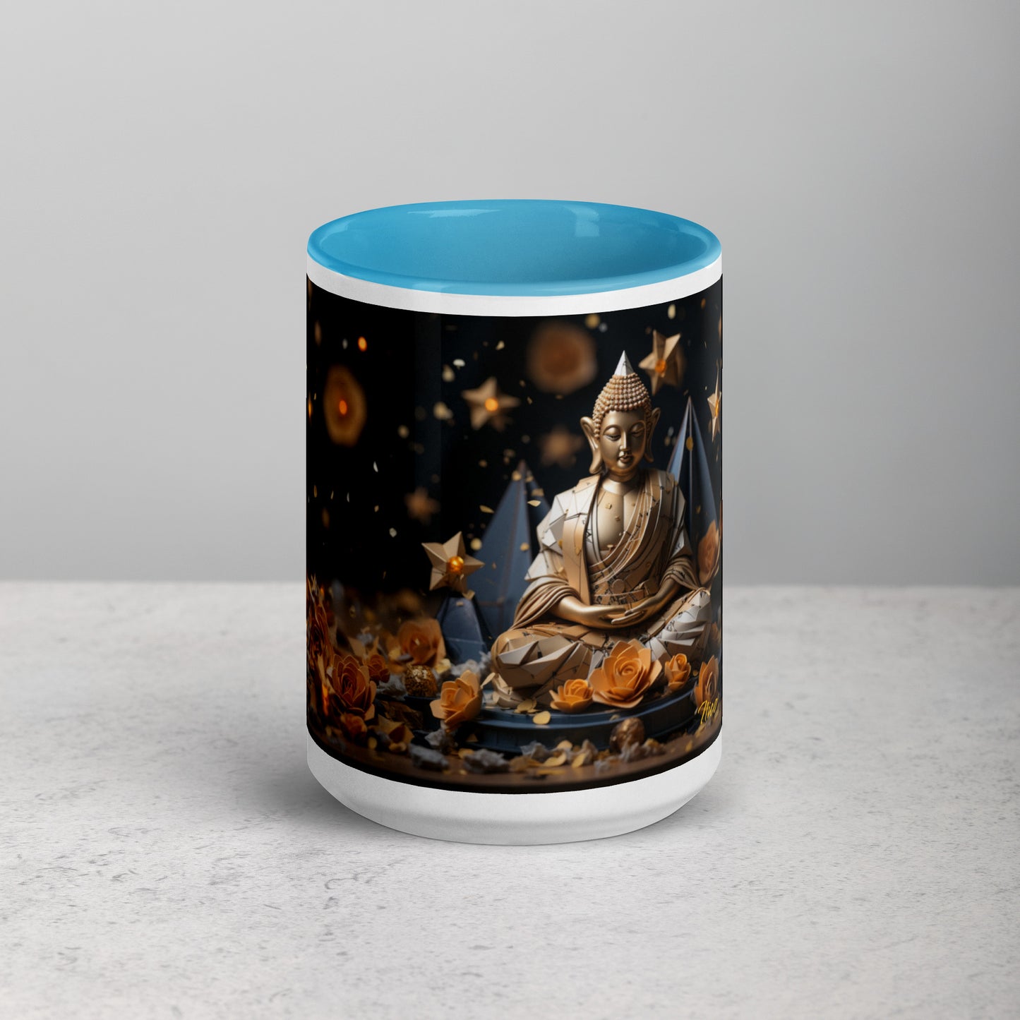 Ascending Buddha Series Print #5 - Mug with Color Inside