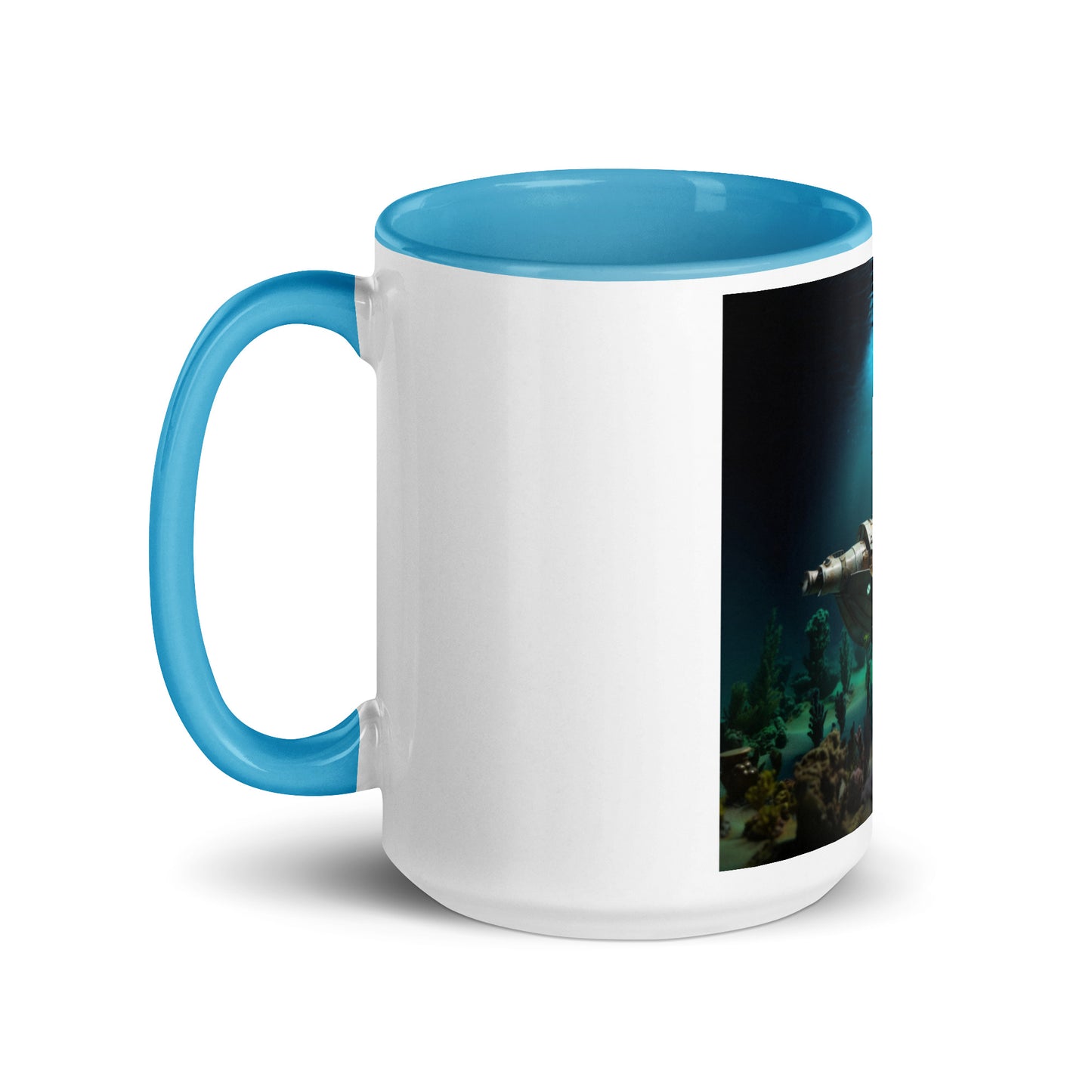 20,000 Leagues Under The Sea Series Print #7 - Mug with Color Inside