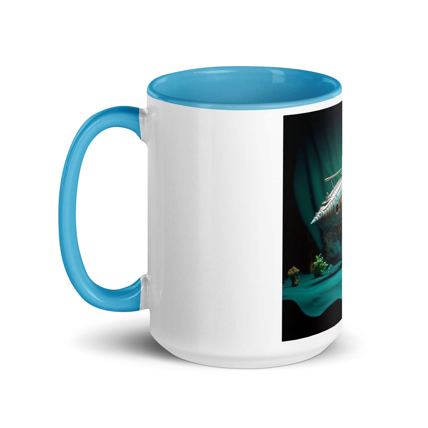 20,000 Leagues Under The Sea Series Print #2 - Mug with Color Inside