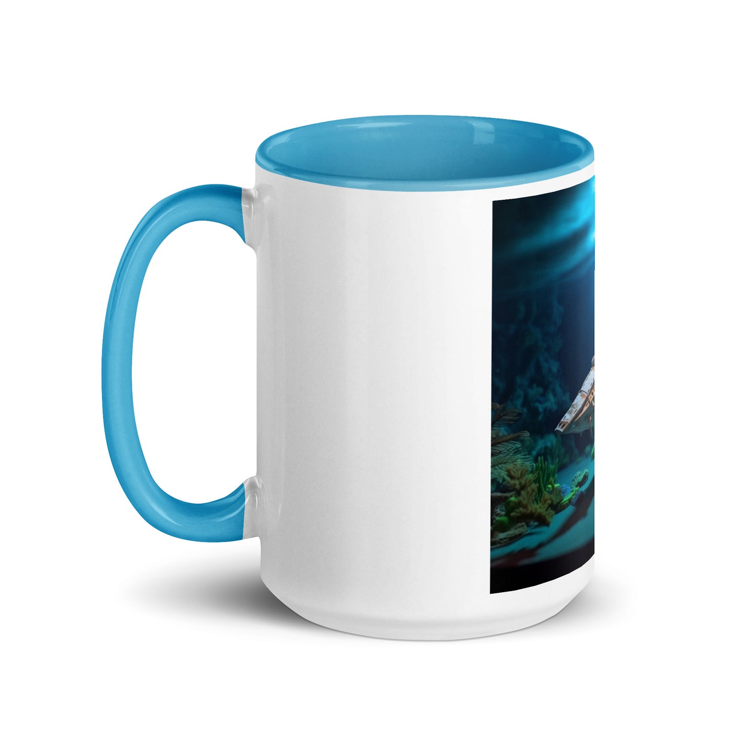 20,000 Leagues Under The Sea Series Print #3 - Mug with Color Inside