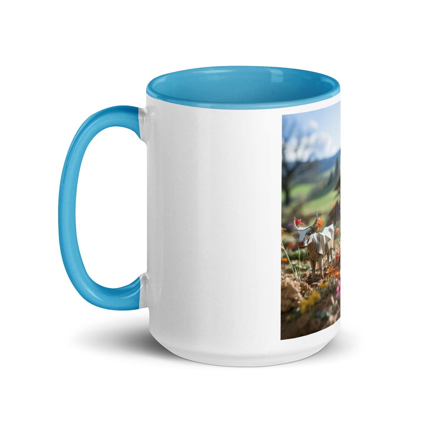 Meadow By The Farm Series Print #8 - Mug with Color Inside