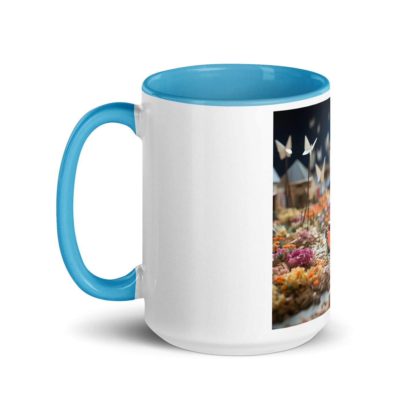 Meadow By The Farm Series Print #3 - Mug with Color Inside