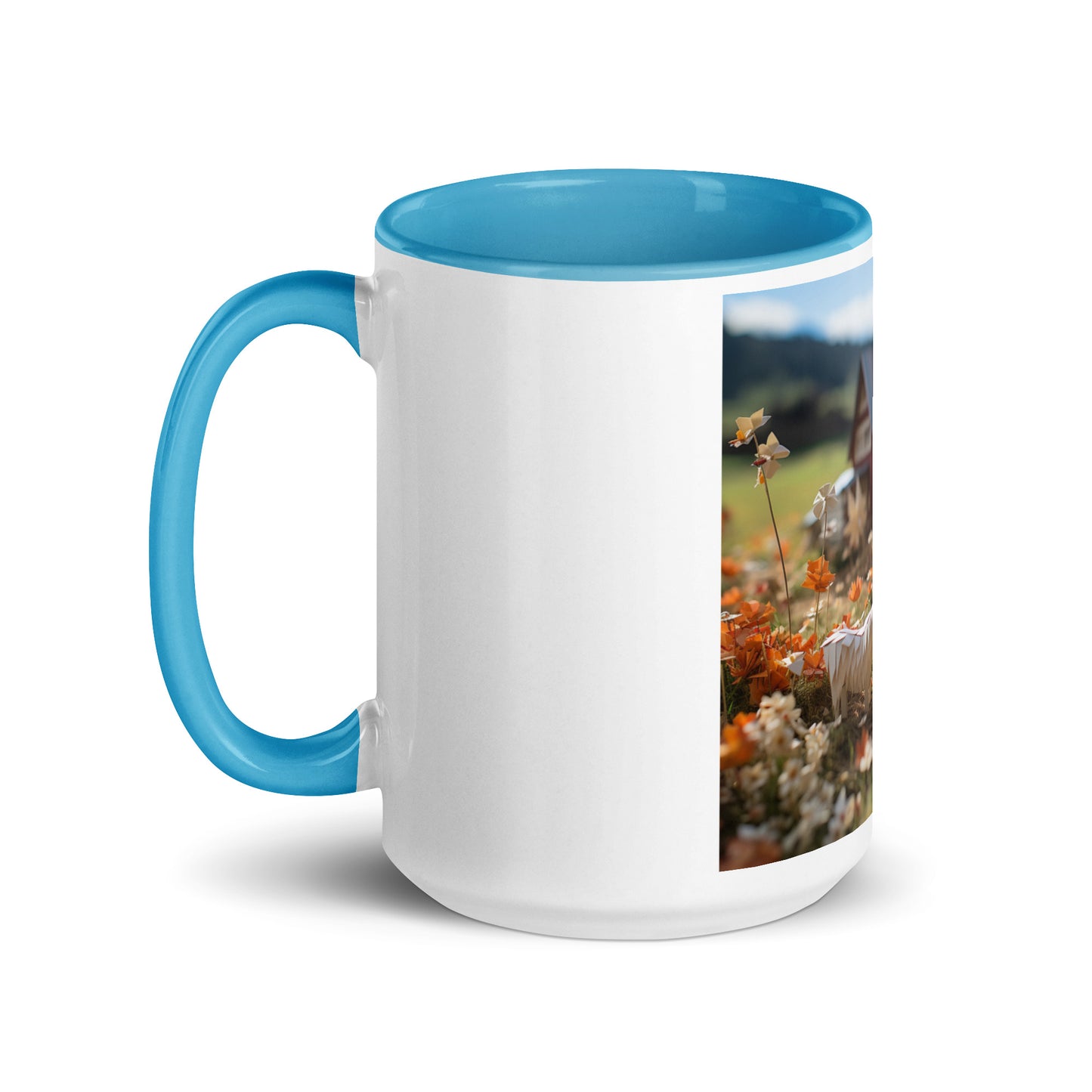 Meadow By The Farm Series Print #10 - Mug with Color Inside