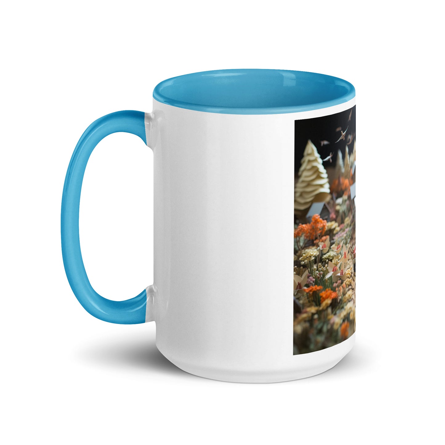 Meadow By The Farm Series Print #2 - Mug with Color Inside