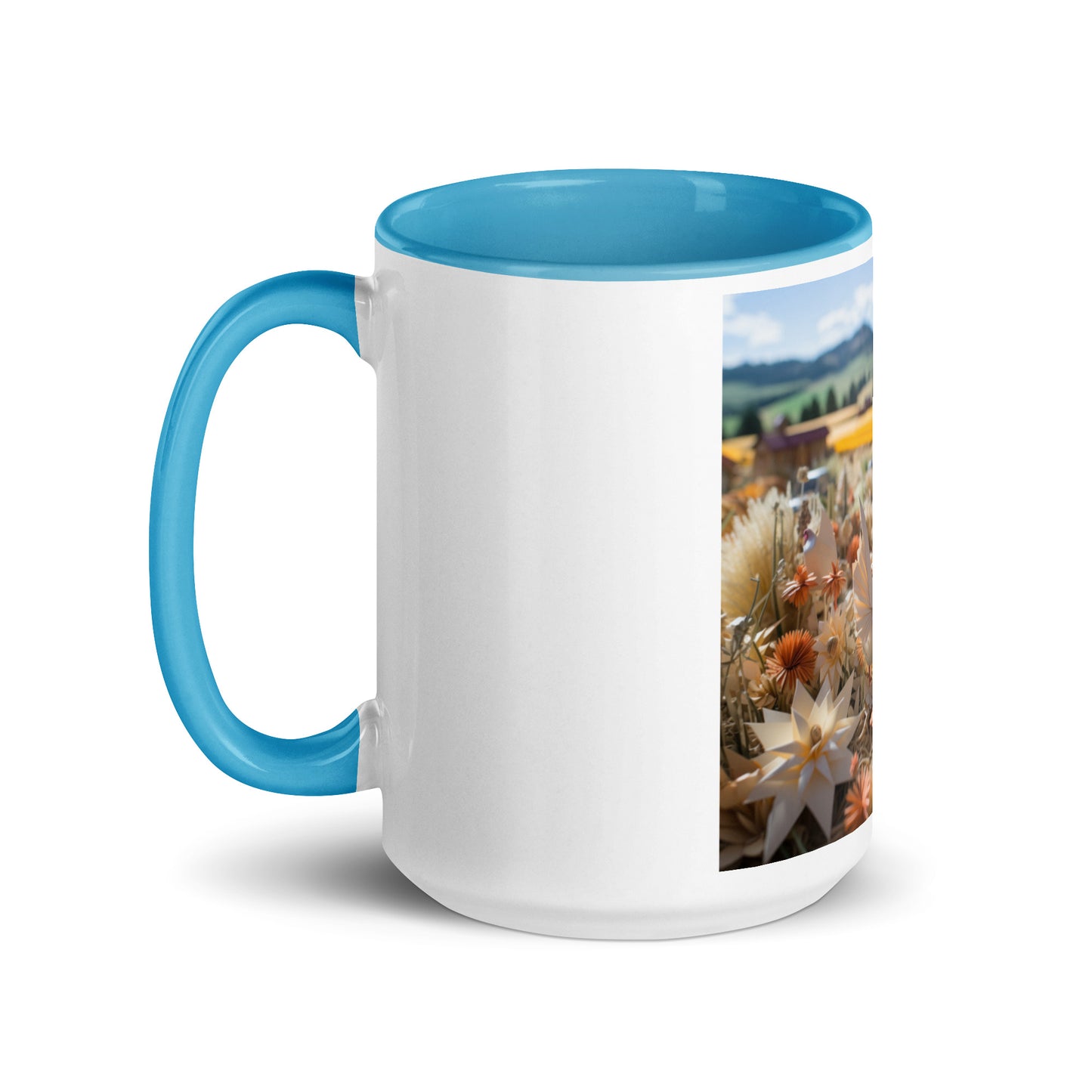 Meadow By The Farm Series Print #7 - Mug with Color Inside