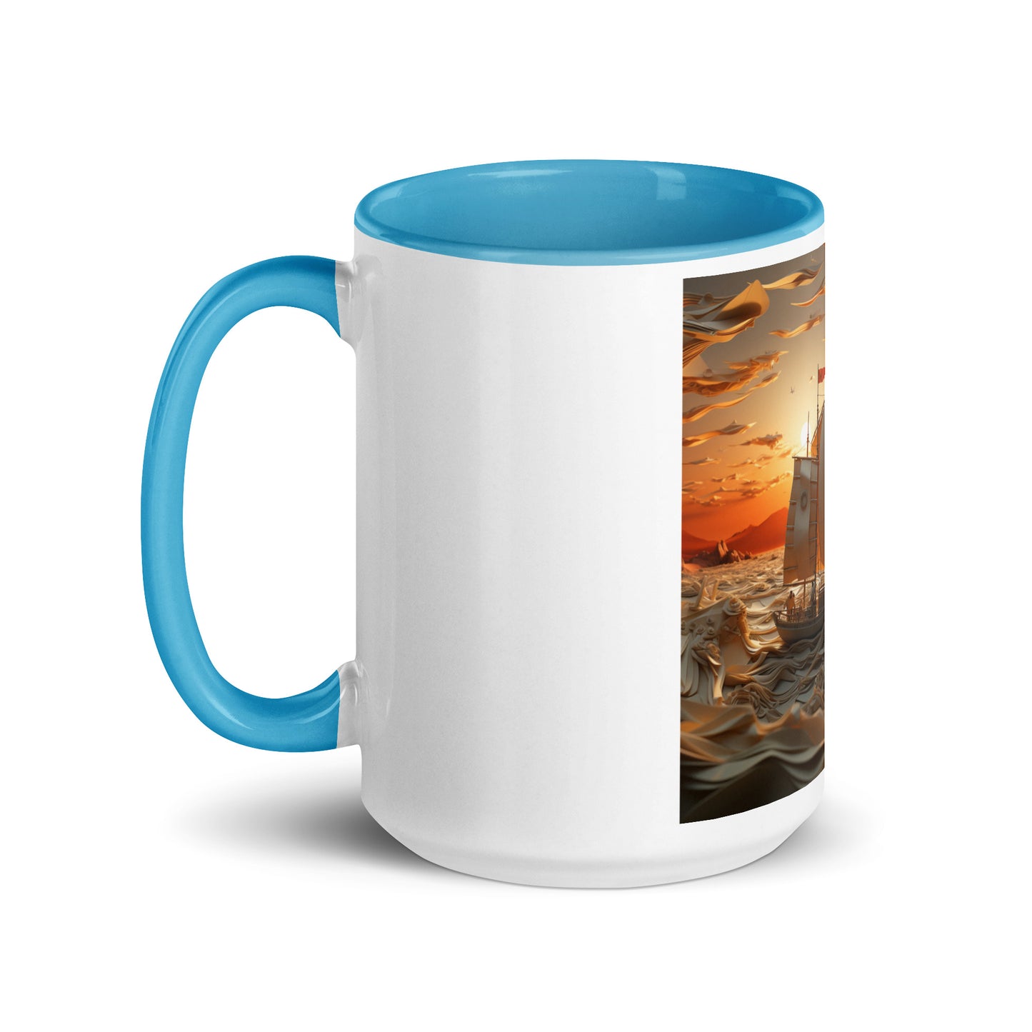 Into The Sunset Series Print #7 - Mug with Color Inside