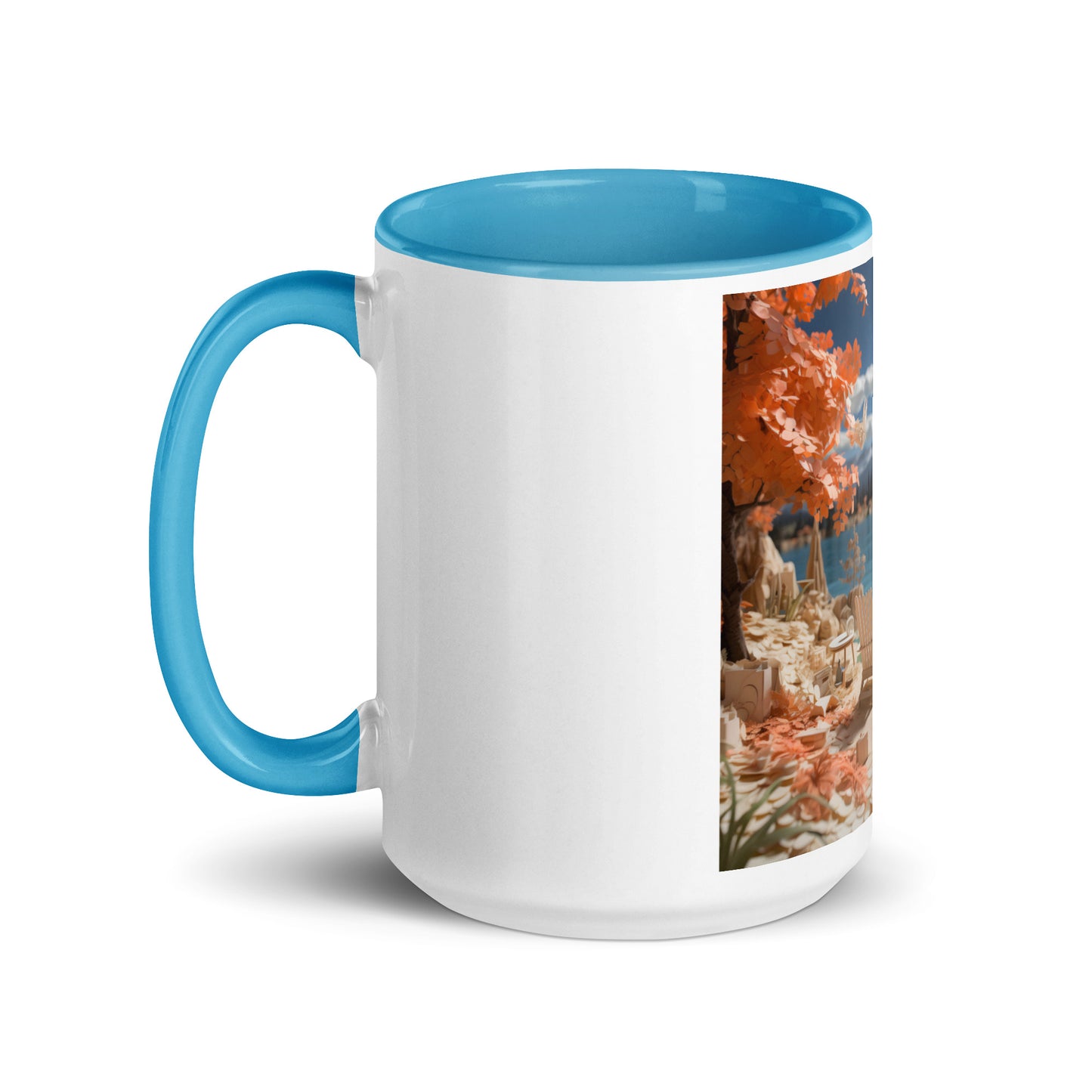 Atop The Mountain Lakeshore Series Print #10 - Mug with Color Inside