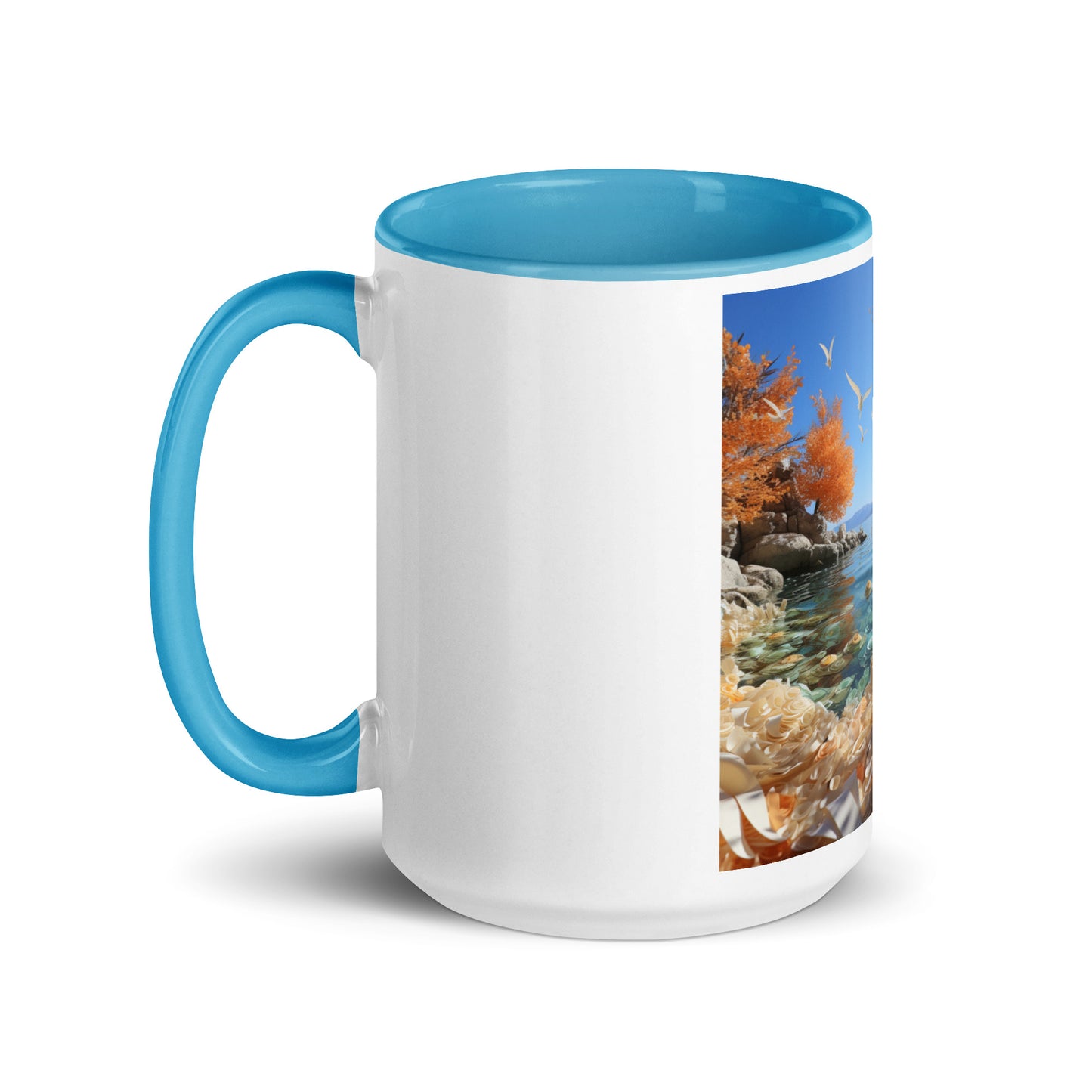 Atop The Mountain Lakeshore Series Print #9 - Mug with Color Inside