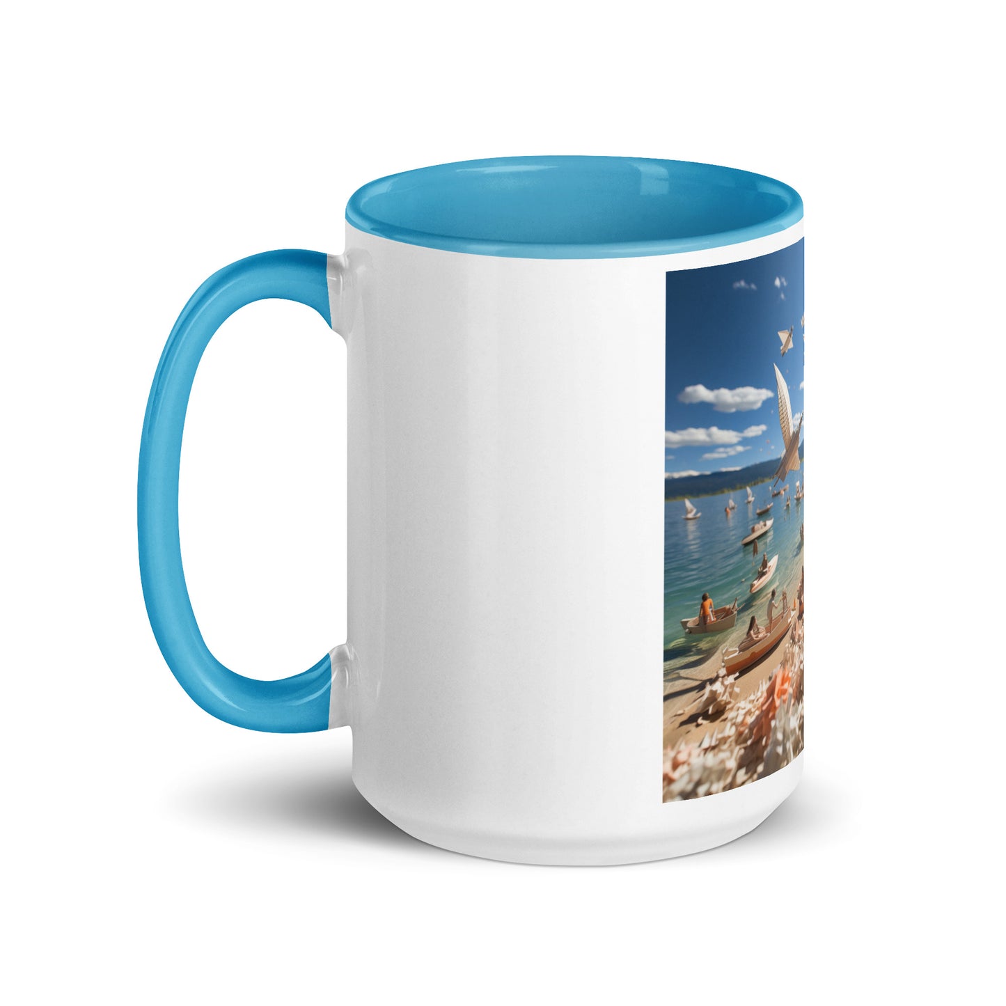 Atop The Mountain Lakeshore Series Print #6 - Mug with Color Inside