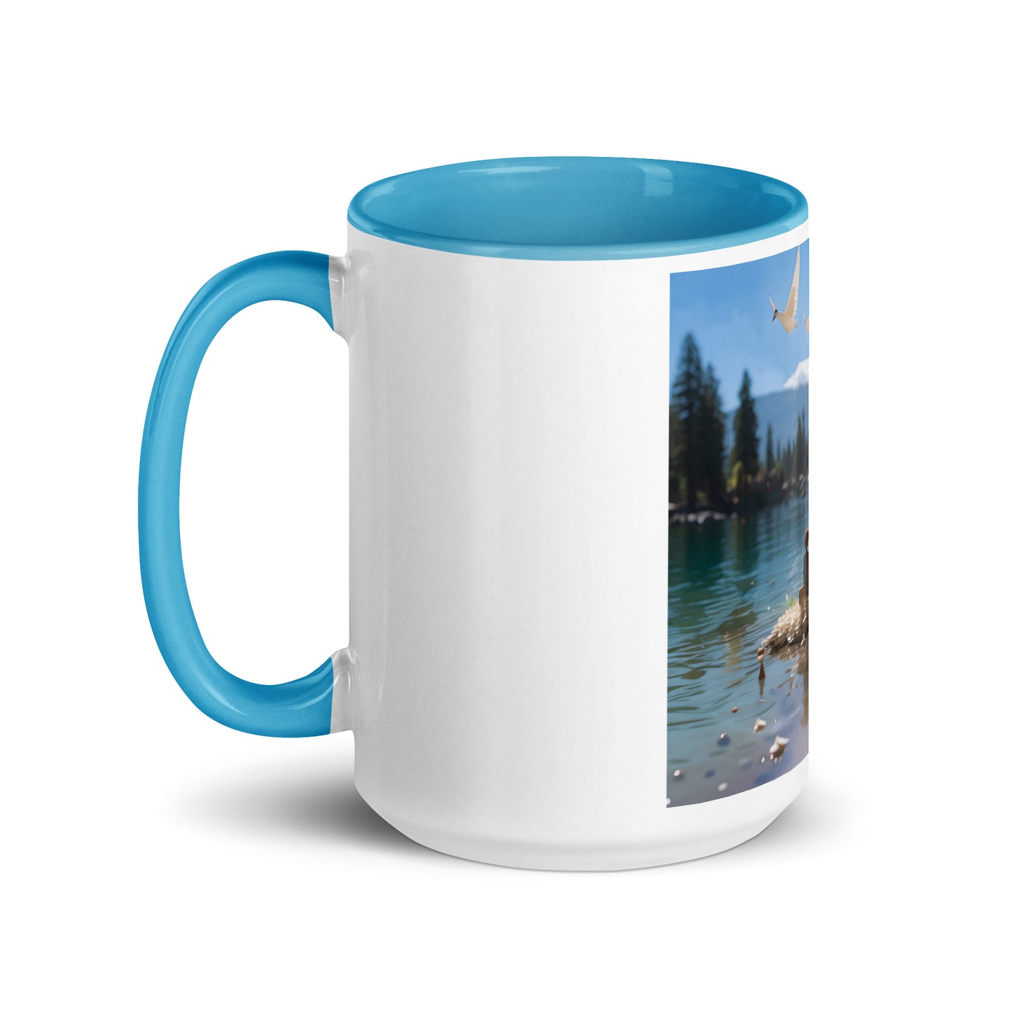 Atop The Mountain Lakeshore Series Print #7 - Mug with Color Inside