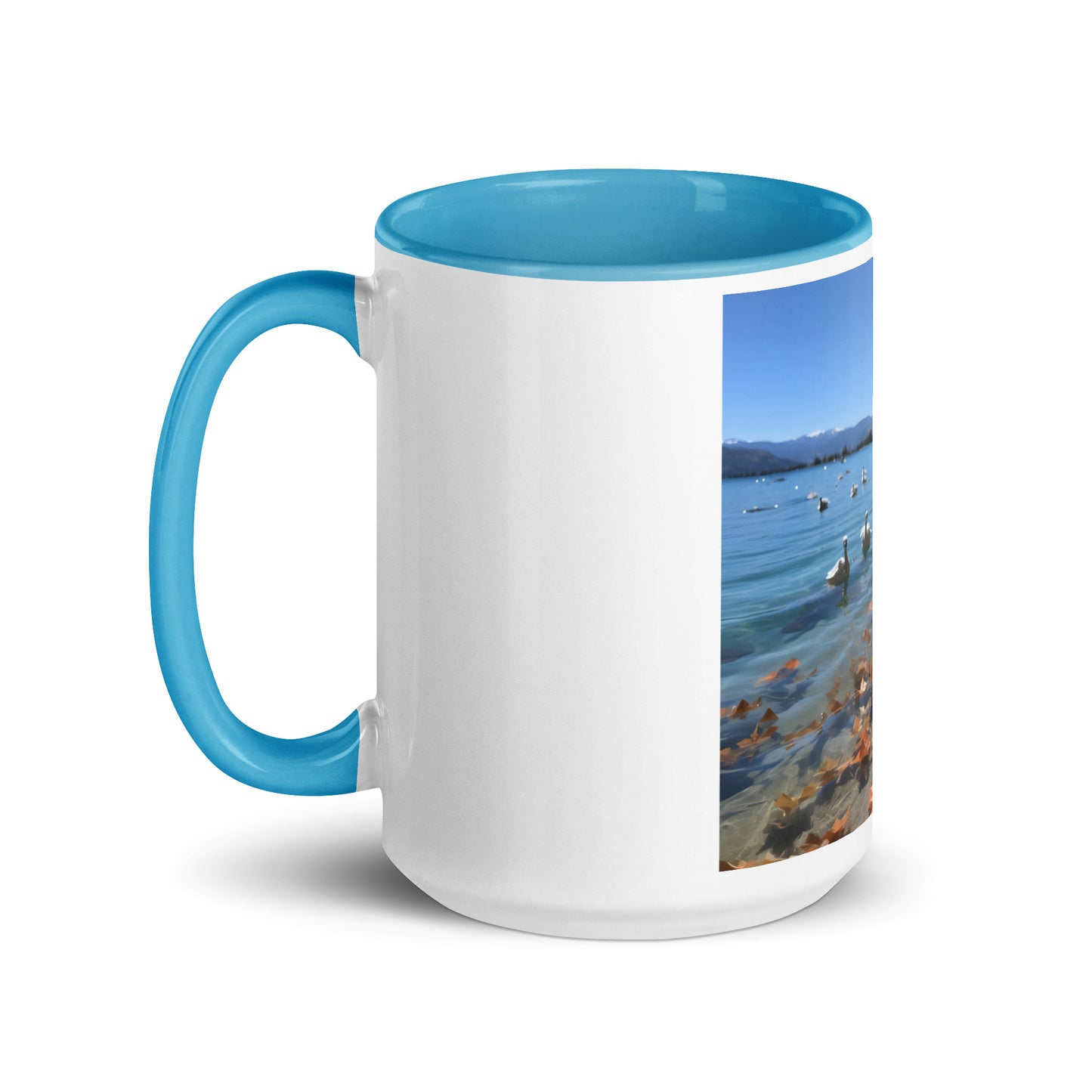 Atop The Mountain Lakeshore Series Print #2 - Mug with Color Inside