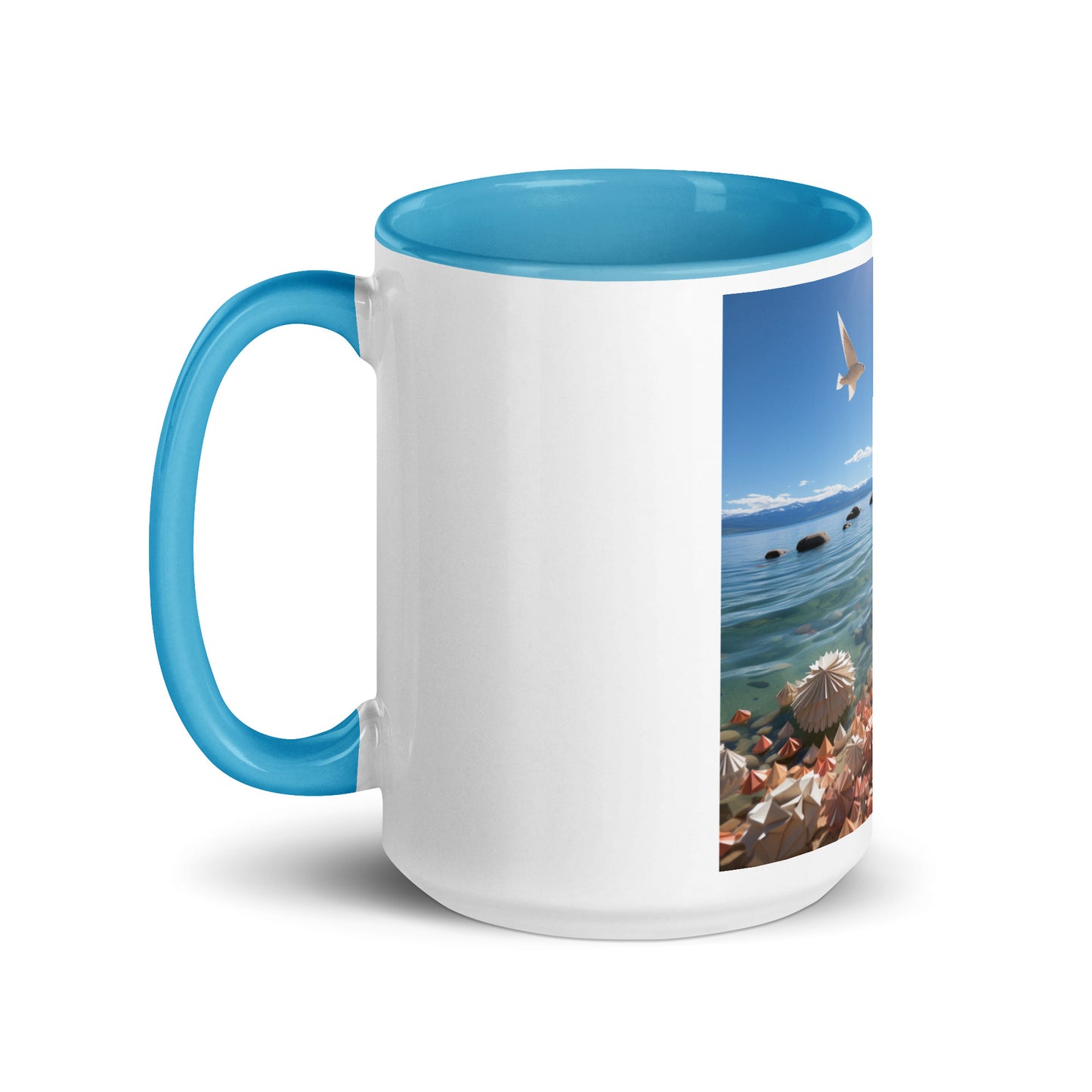 Atop The Mountain Lakeshore Series Print #3 - Mug with Color Inside