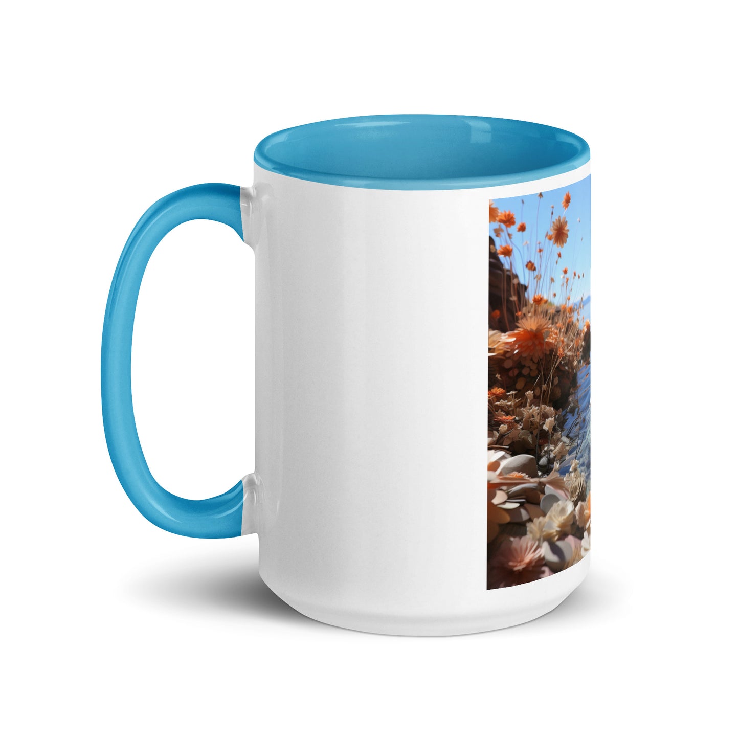 Atop The Mountain Lakeshore Series Print #4 - Mug with Color Inside