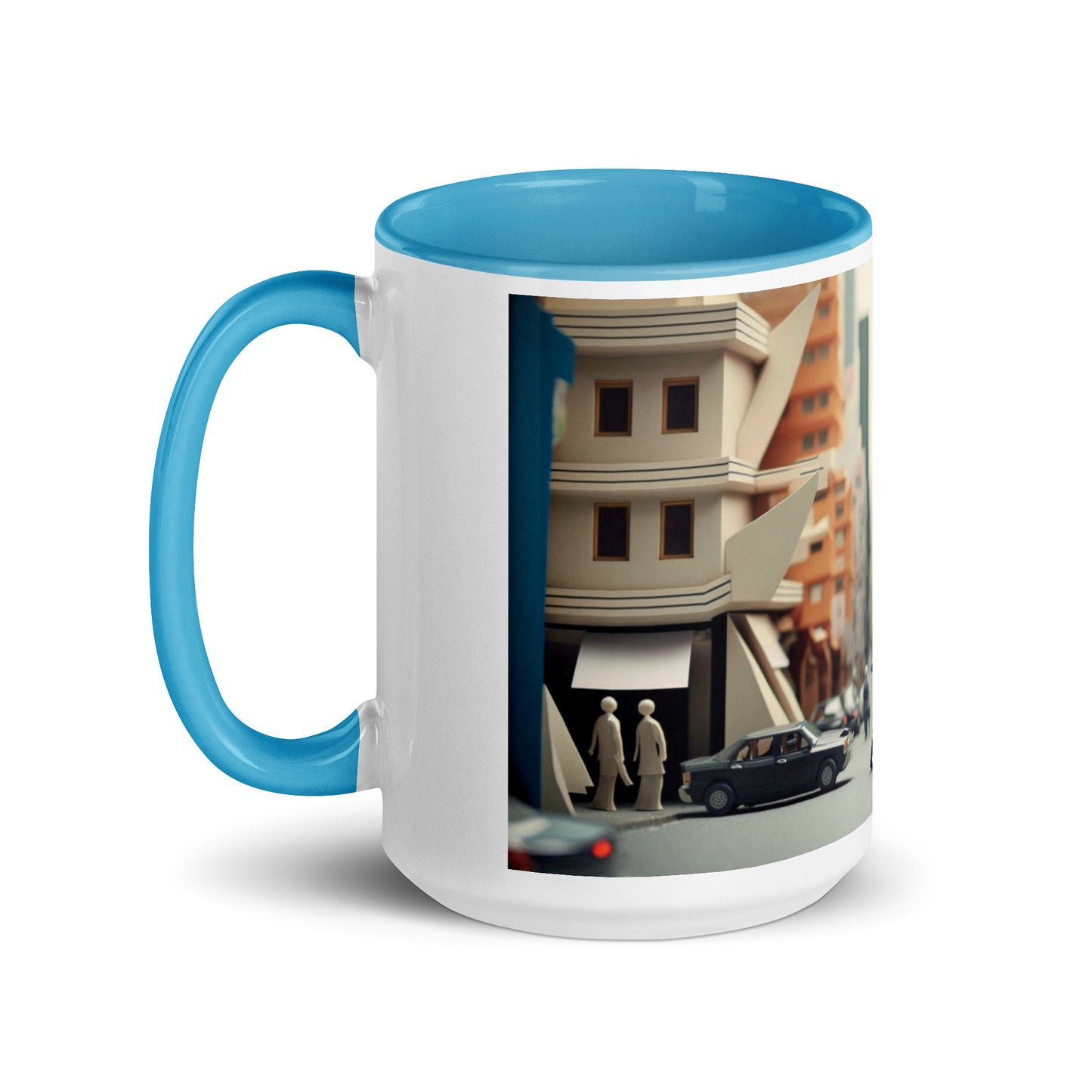 Via The Metropolis Series Print #7 - Mug with Color Inside