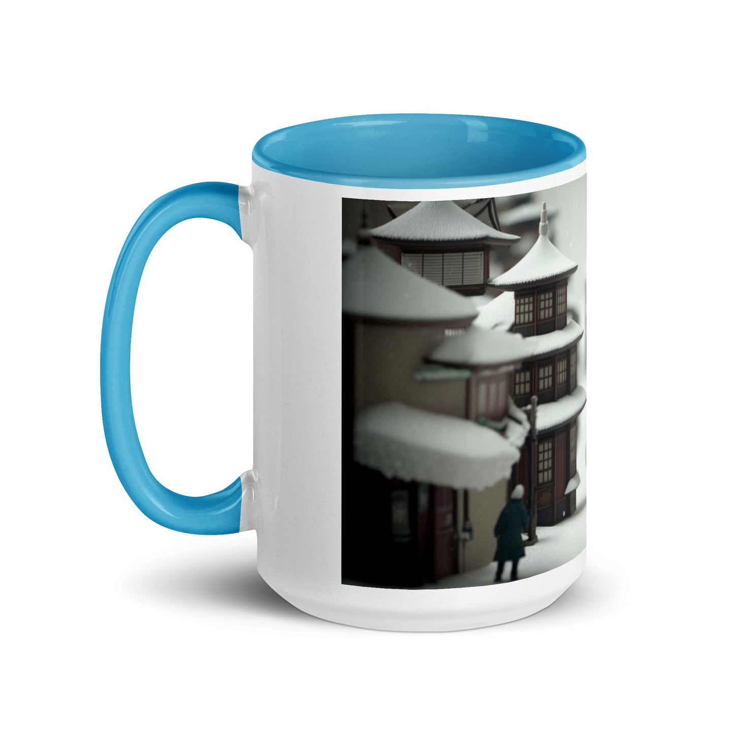 Asian Snow Series Print #3 - Mug with Color Inside