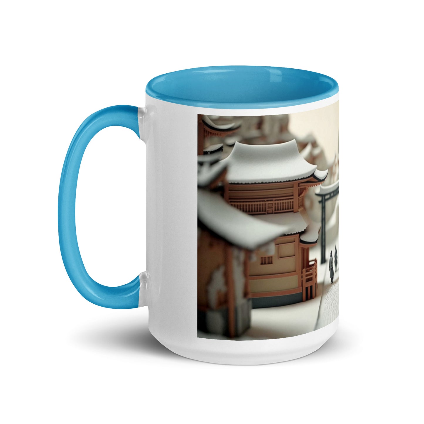 Asian Snow Series Print #2 - Mug with Color Inside