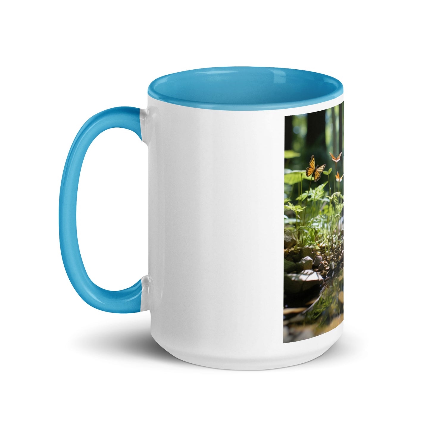 Relaxing By The Brook Series Print #9 - Mug with Color Inside