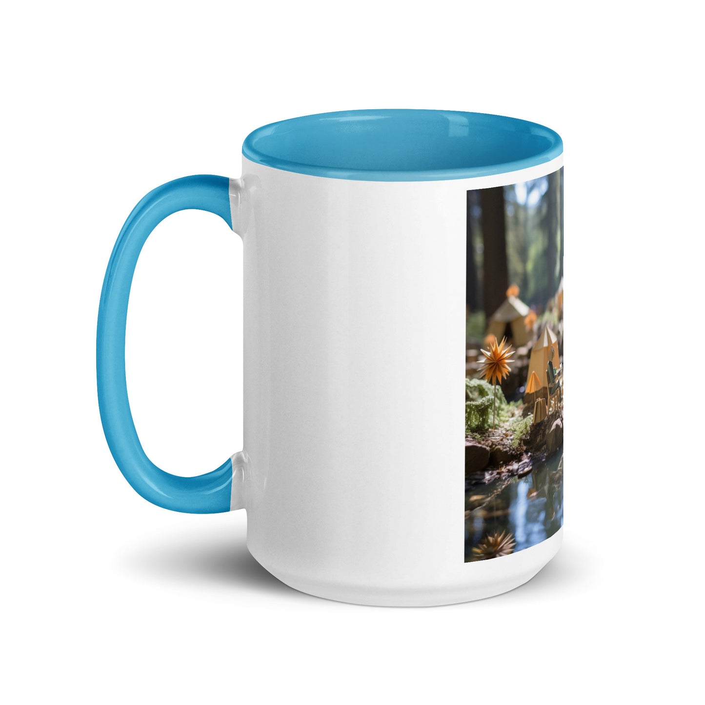 Relaxing By The Brook Series Print #4 - Mug with Color Inside