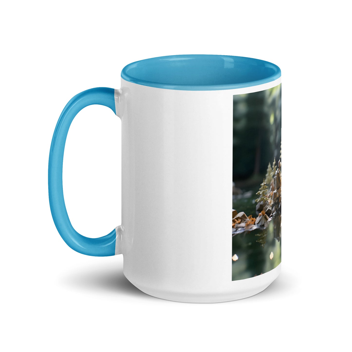 Relaxing By The Brook Series Print #10 - Mug with Color Inside