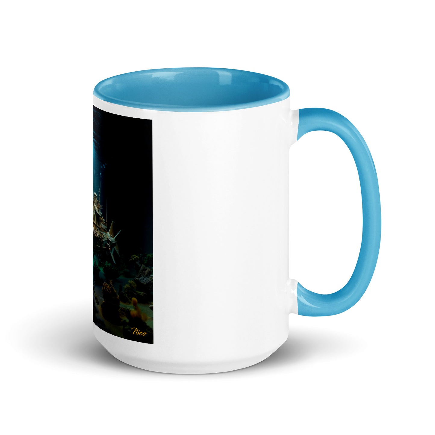 20,000 Leagues Under The Sea Series Print #7 - Mug with Color Inside