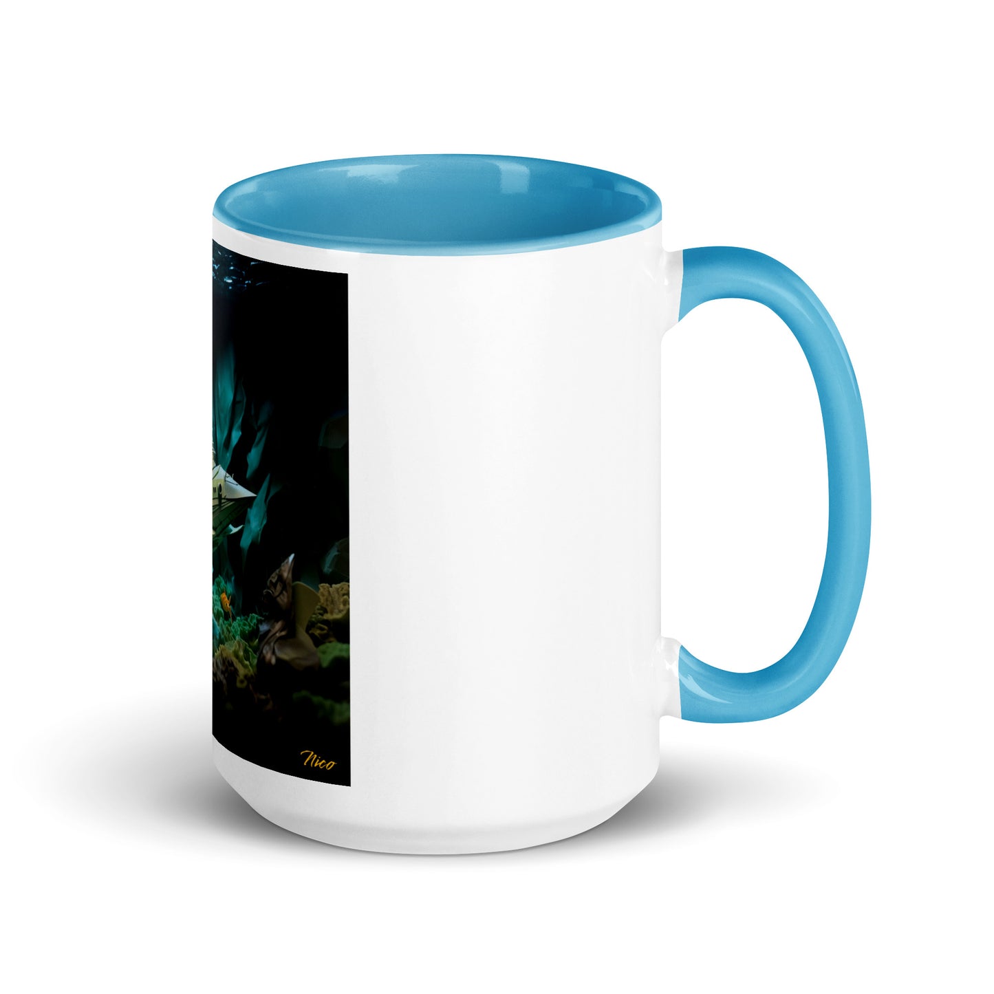 20,000 Leagues Under The Sea Series Print #8 - Mug with Color Inside