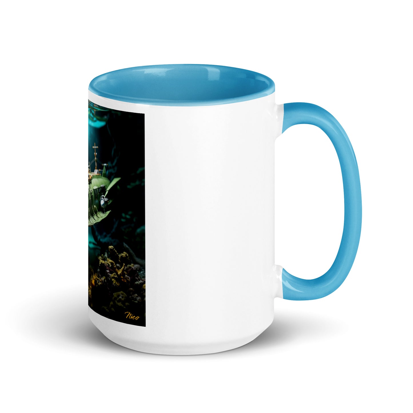 20,000 Leagues Under The Sea Series Print #10 - Mug with Color Inside