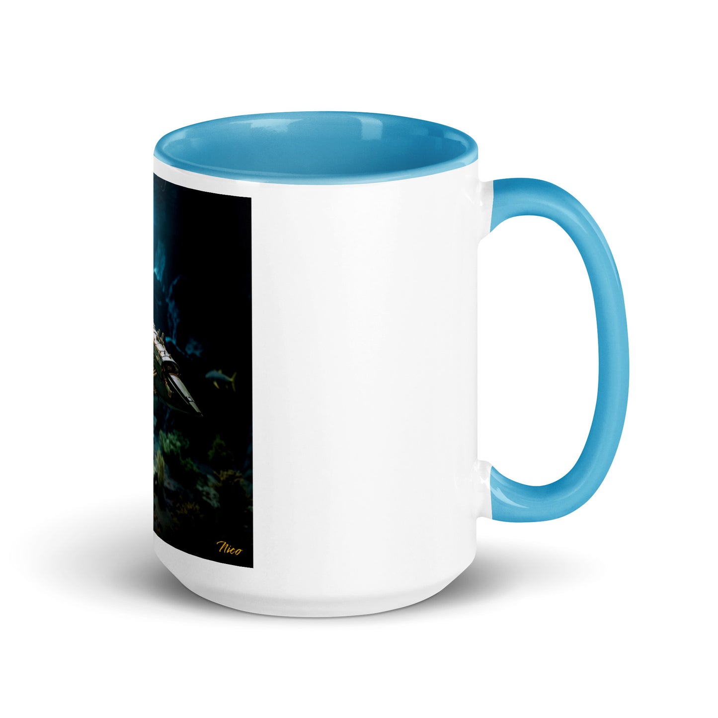 20,000 Leagues Under The Sea Series Print #1 - Mug with Color Inside